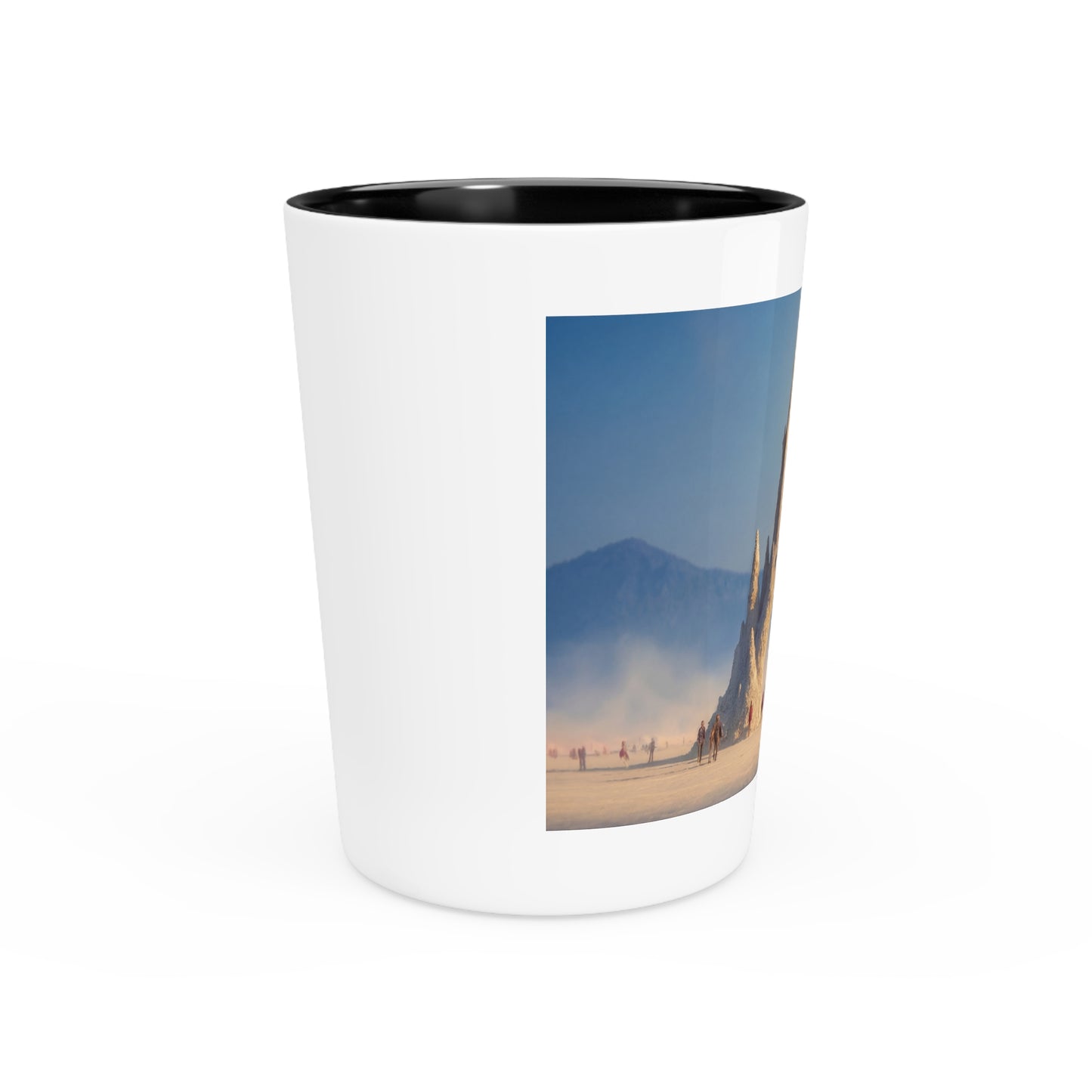 Sandcastle Sentinel Shot Glass – Gilded Desert Gate