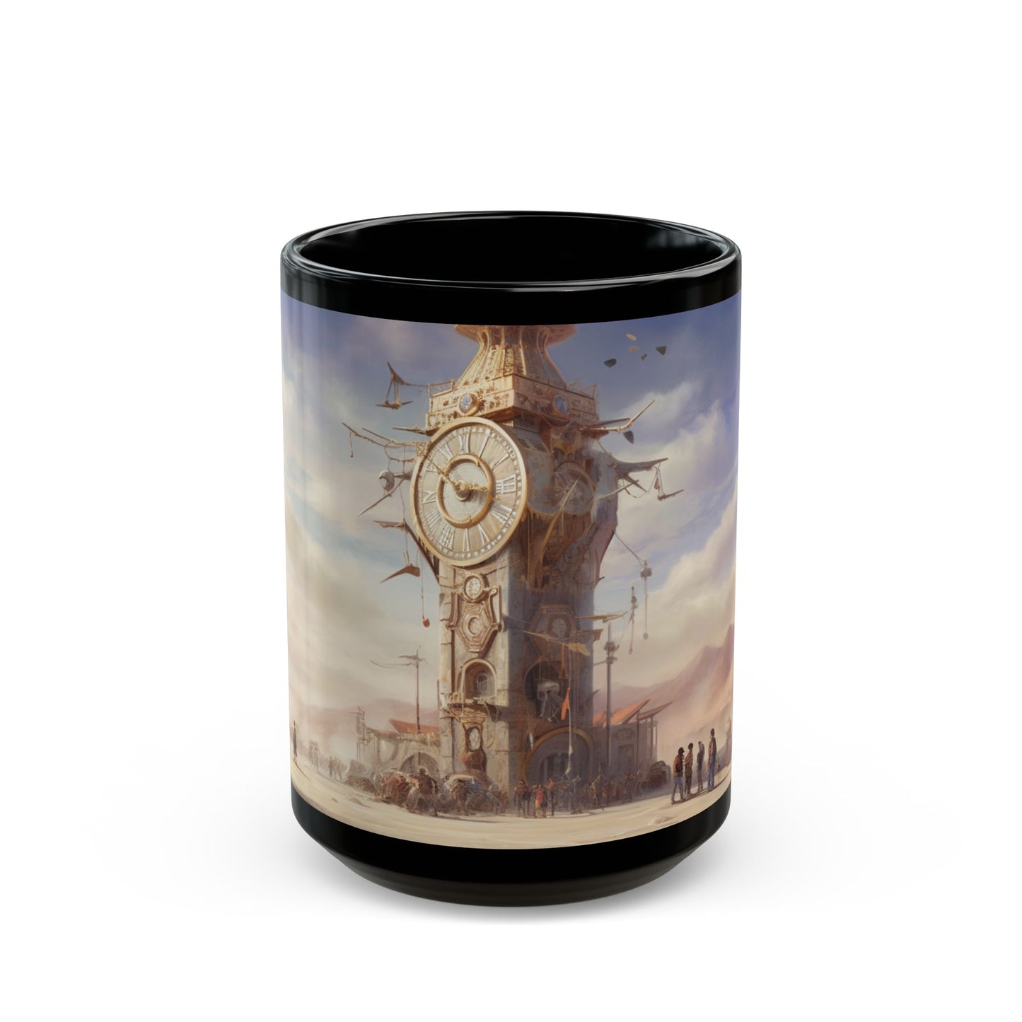 Steampunk Skybound Clock Mug