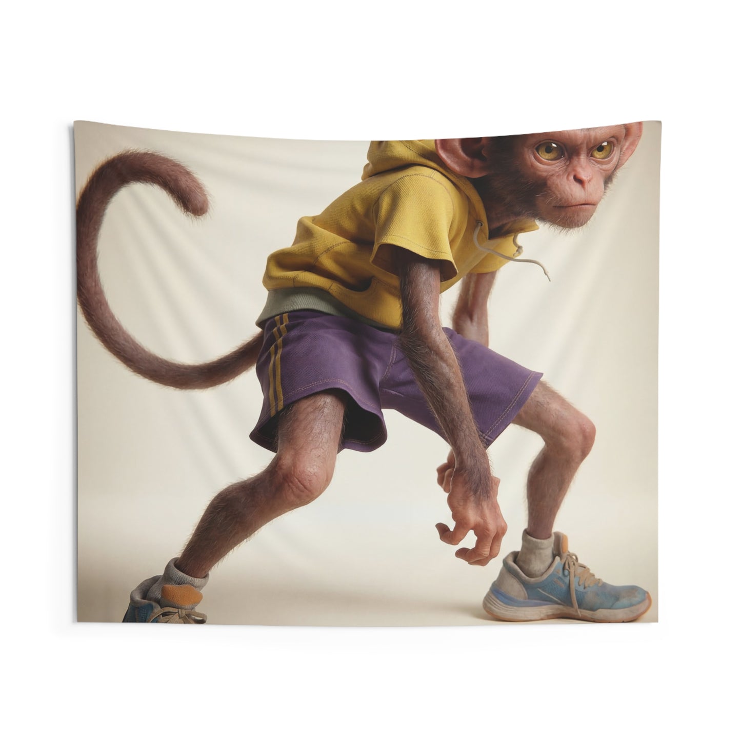 Athletic Monkey Indoor Wall Tapestries – Ready to Sprint Through Your Space