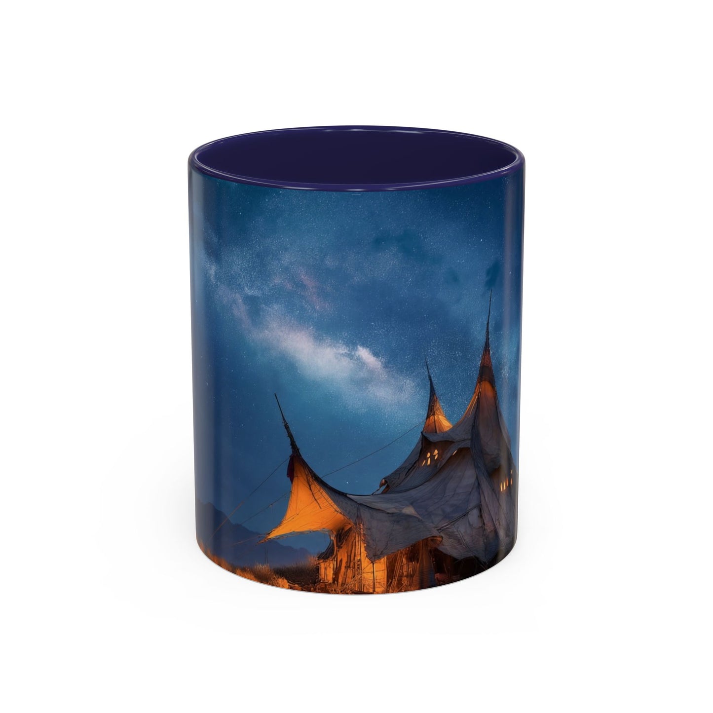Starlit Nomad Tent Mug – Milky Way Haven Coffee Cup