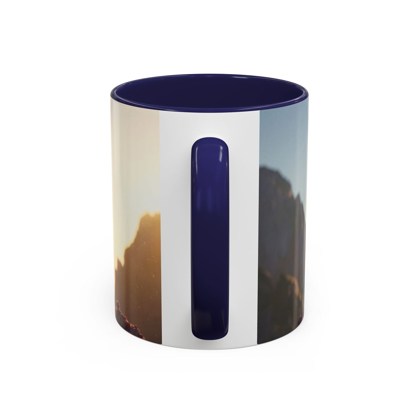 Dragon Rider at Dawn Accent Coffee Mug (11, 15oz) – Sunset Sentinel and Whispering Scale