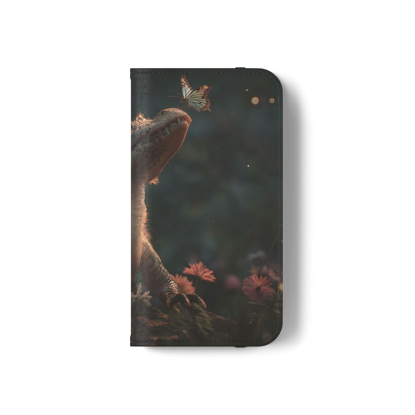 Crocodile Butterfly Flip Cases – Tender Guardian with Moth Companion