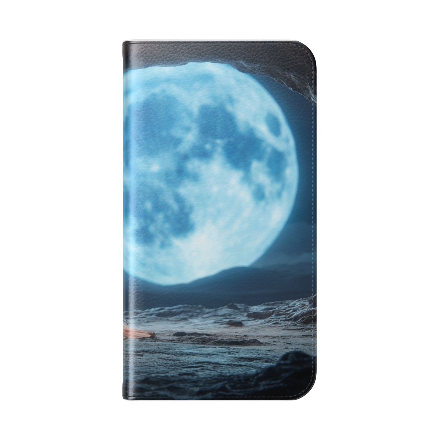 Lunar Meditation Flip Cases – Serene Monk Under Moonlight