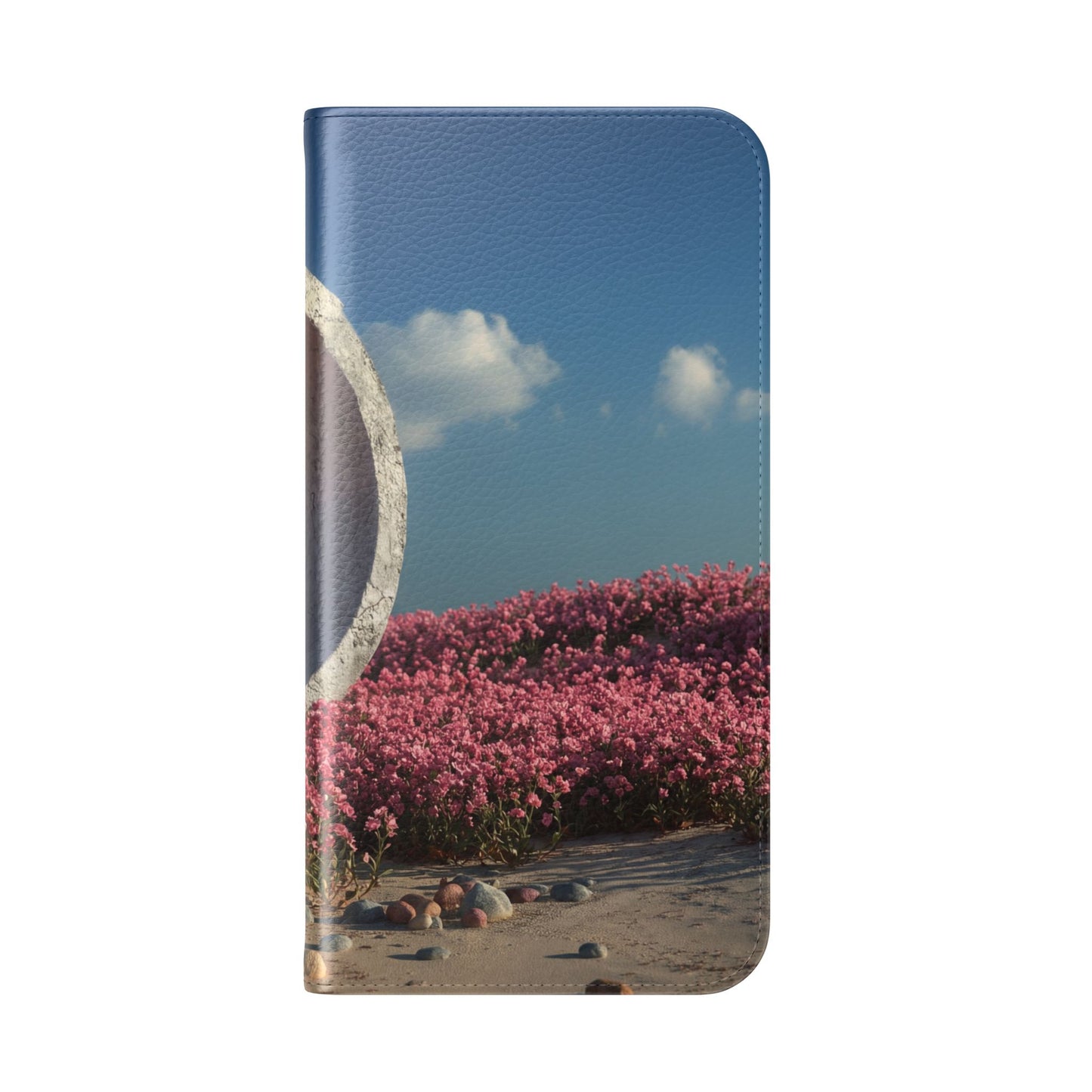 Stone Circle Flip Cases – Pink Flower Field Monument