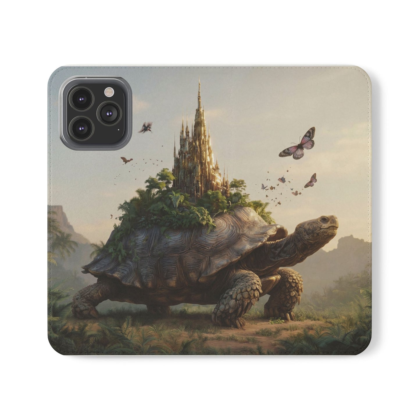 Castle Turtle Flip Cases – Golden Spire Jungle Guardian