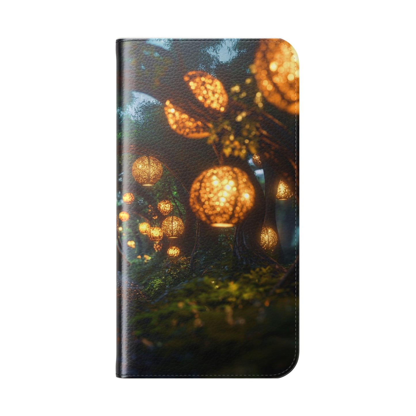 Lantern Archway Flip Cases – Girl Walking Through Forest Tunnel Art Case