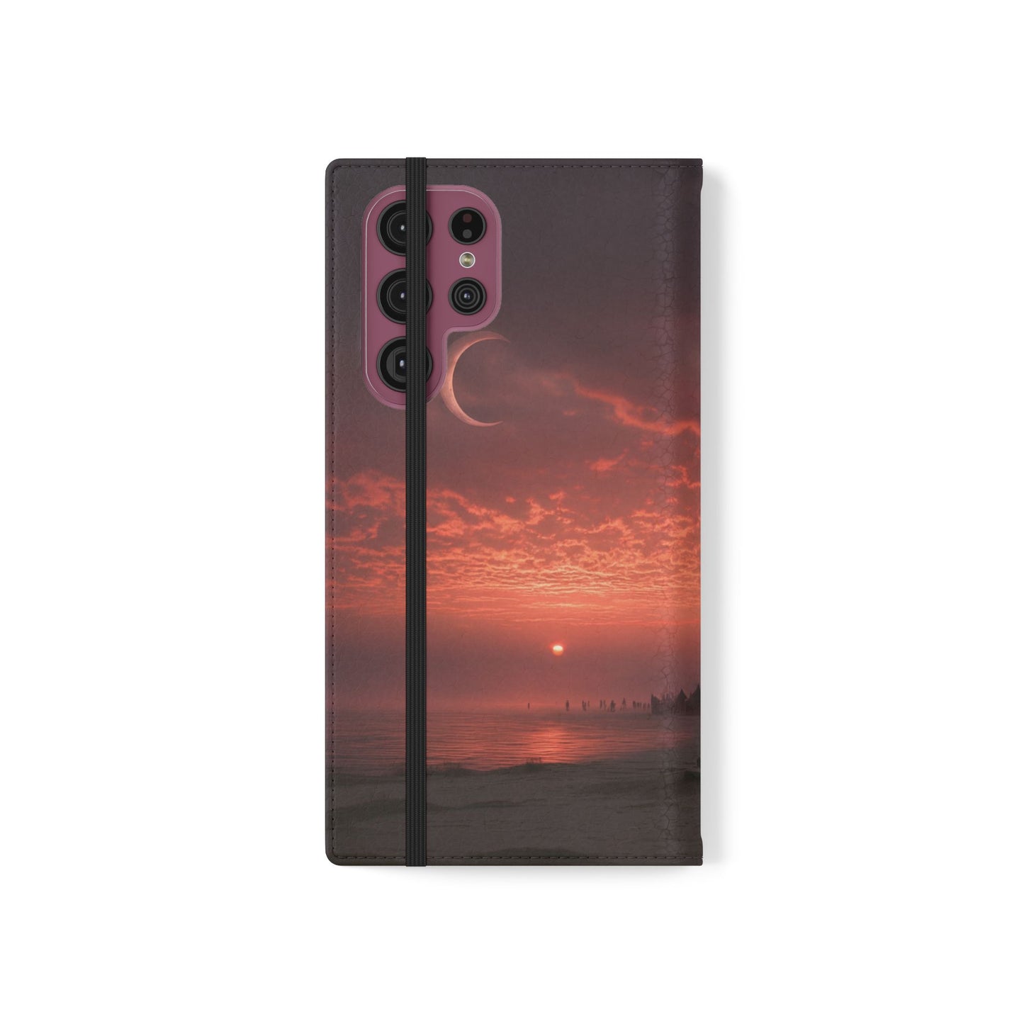 Twilight Sentinel Flip Cases – Moonlit Stairway to the Horizon
