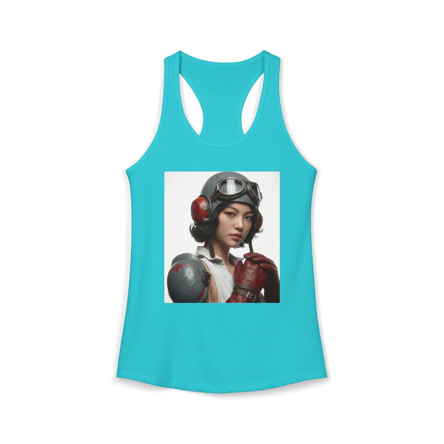Aviation Pilot Women's Ideal Racerback Tank – Vintage Cockpit Ready Graphic