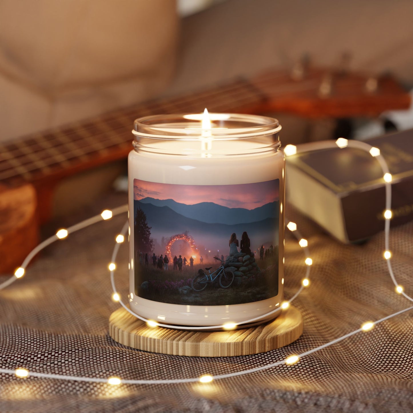 Sunset Portal Scented Soy Candle, 9oz – Two Souls at the Twilight Arch
