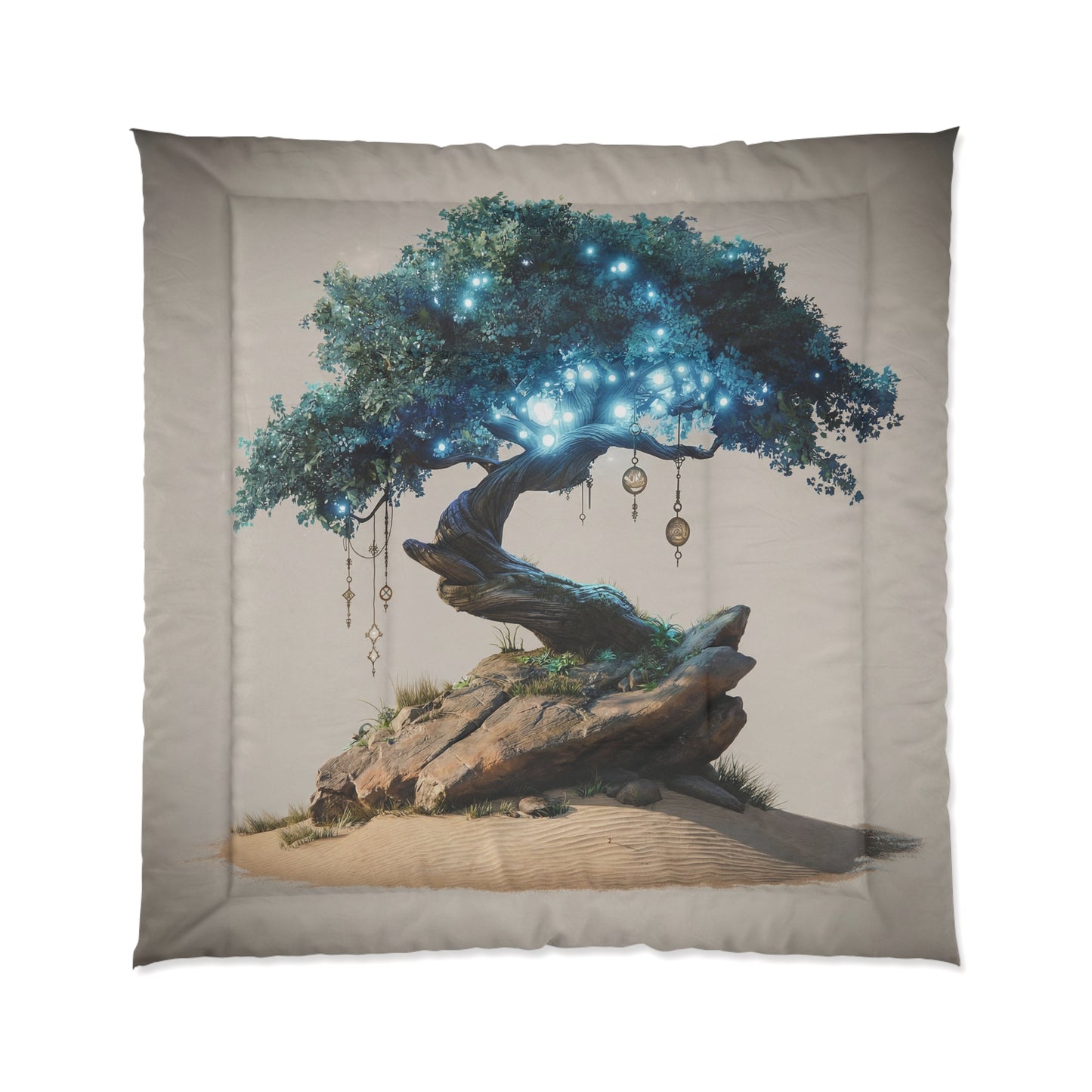 Luminescent Dream Tree Comforter – Azure Grove Sanctuary