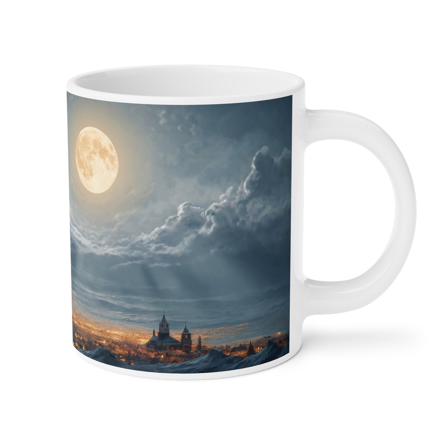 Moonlit Sleigh Ride Ceramic Mugs (11oz\15oz\20oz) – Winter’s Silent Passage