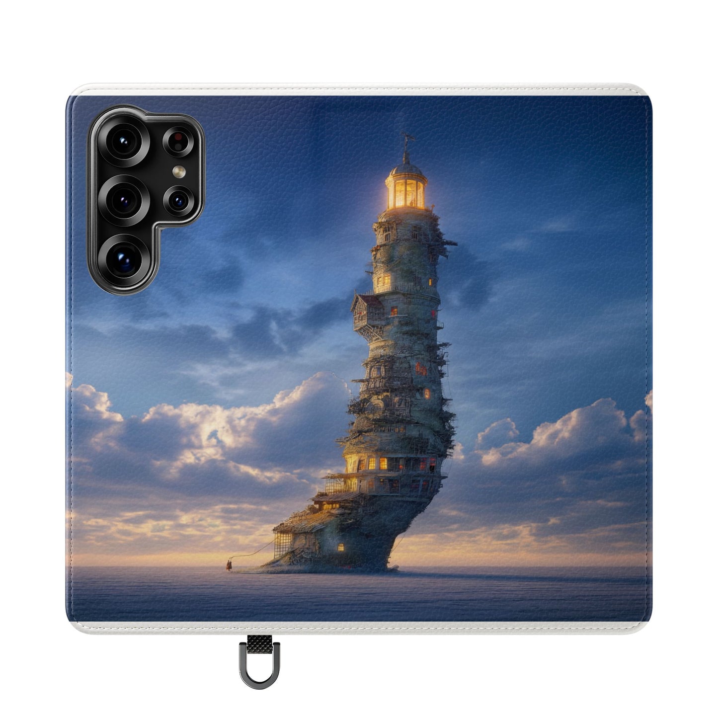 Twilight Sentinel Flip Cases – Lighthouse on a Storm-Tossed Sea