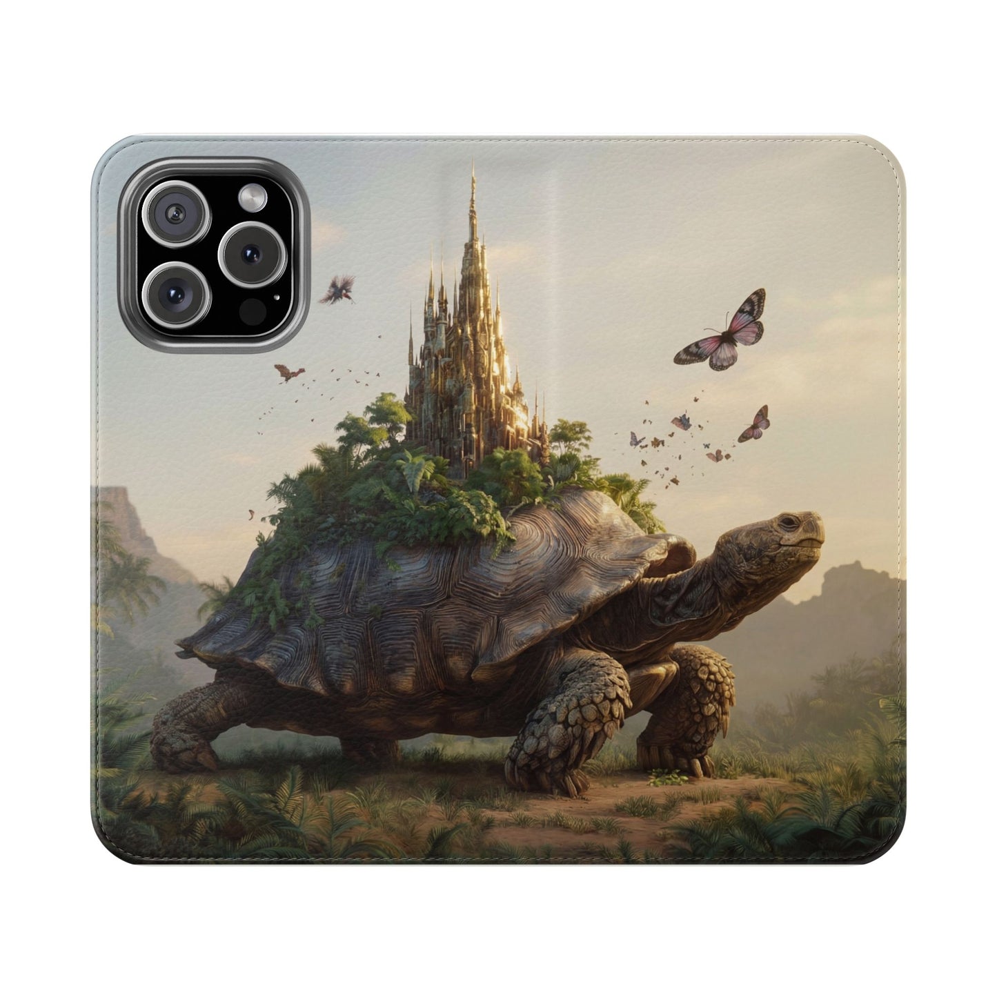Castle Turtle Flip Cases – Golden Spire Jungle Guardian