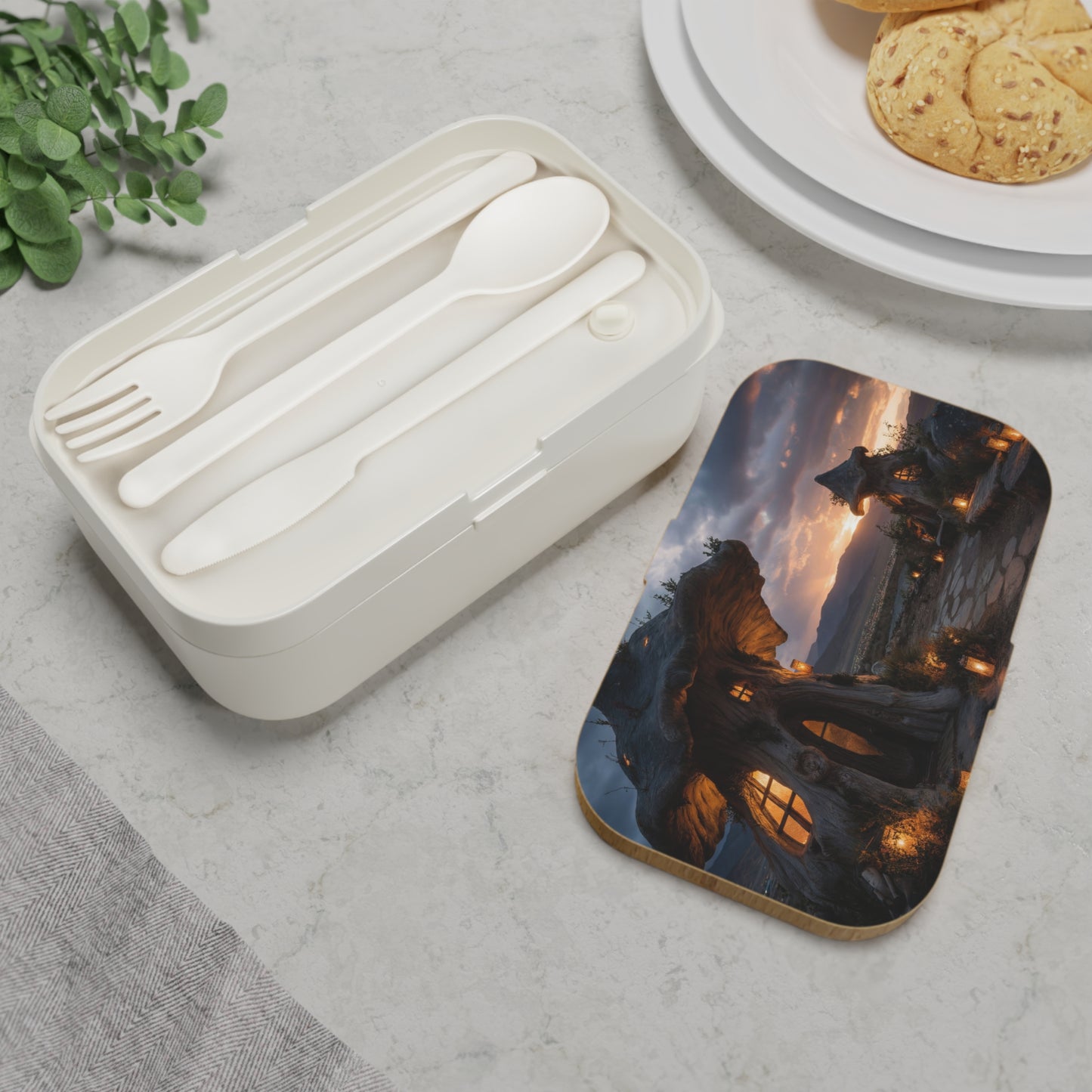 Twilight Mushroom Cottage Bento Lunch Box – Secret Valley Hearth