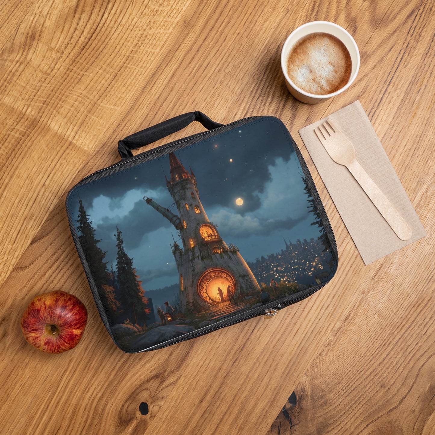 Moonlit Observatory Lunch Bag – Whispers of the Forgotten Tower