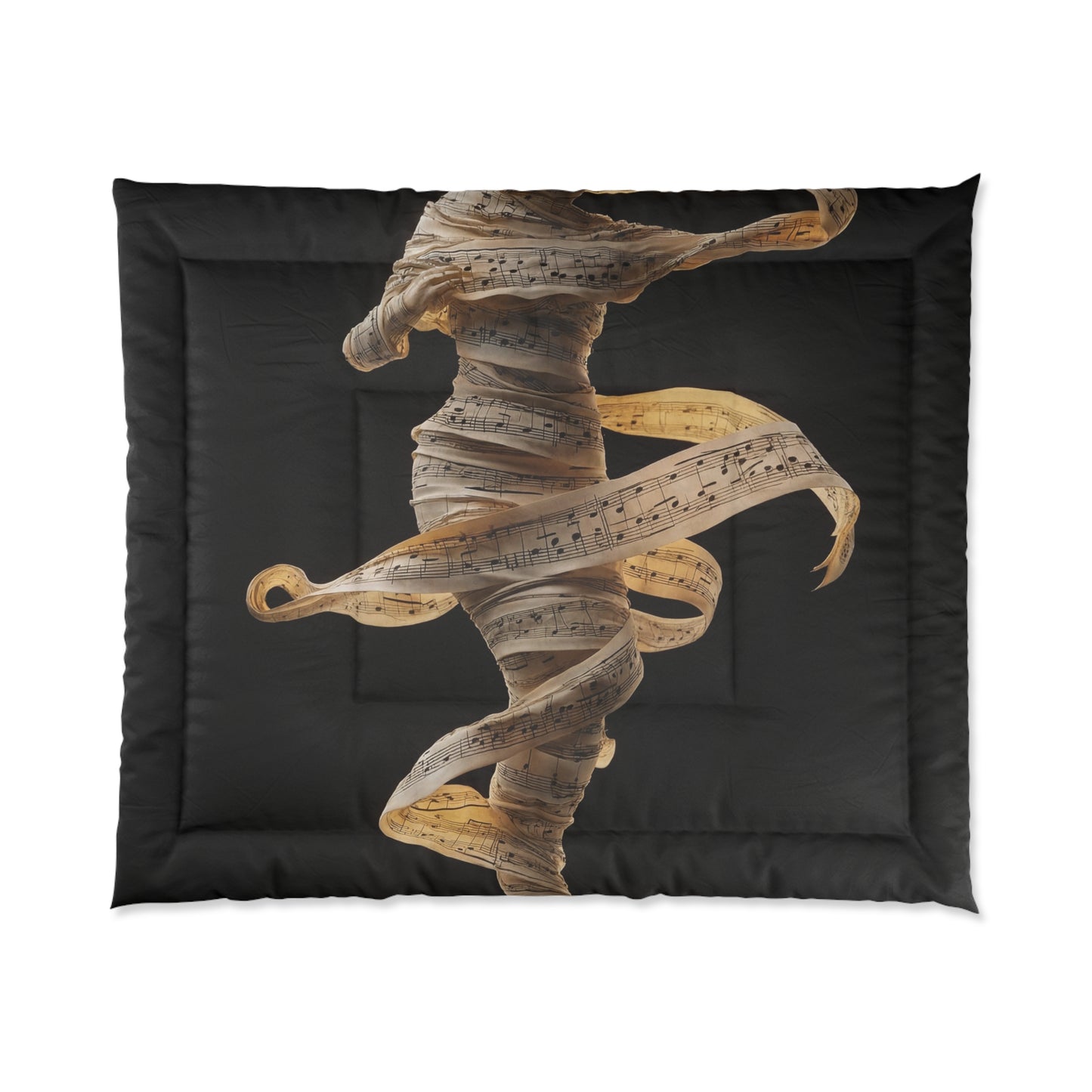 Music-Weaving Dancer Comforter – Golden Score Whirlwind Dreamscape