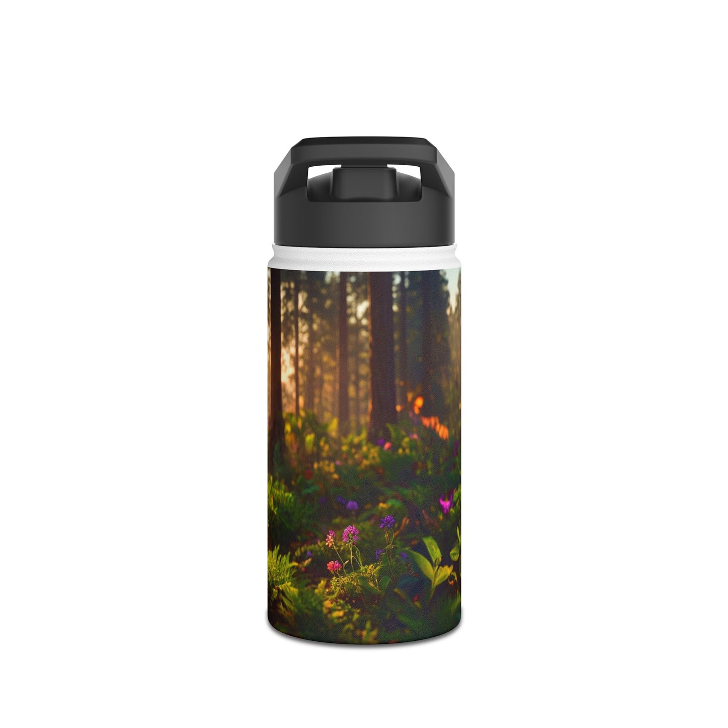 Forest in a Bottle Stainless Steel Water Bottle – Sunlit Miniature Wilderness