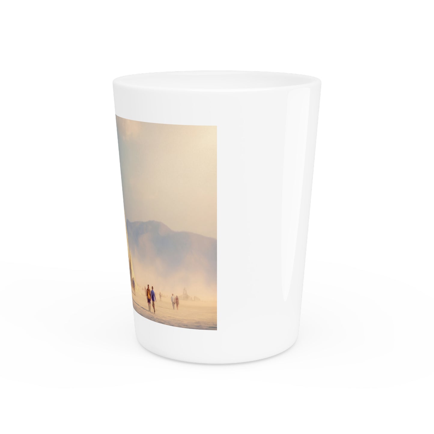 Sandcastle Sentinel Shot Glass – Gilded Desert Gate