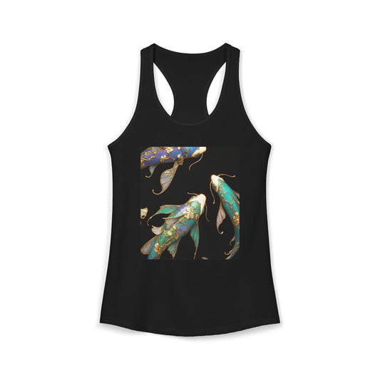 Gilded Koi Women's Ideal Racerback Tank – Aquatic Jewel Garden