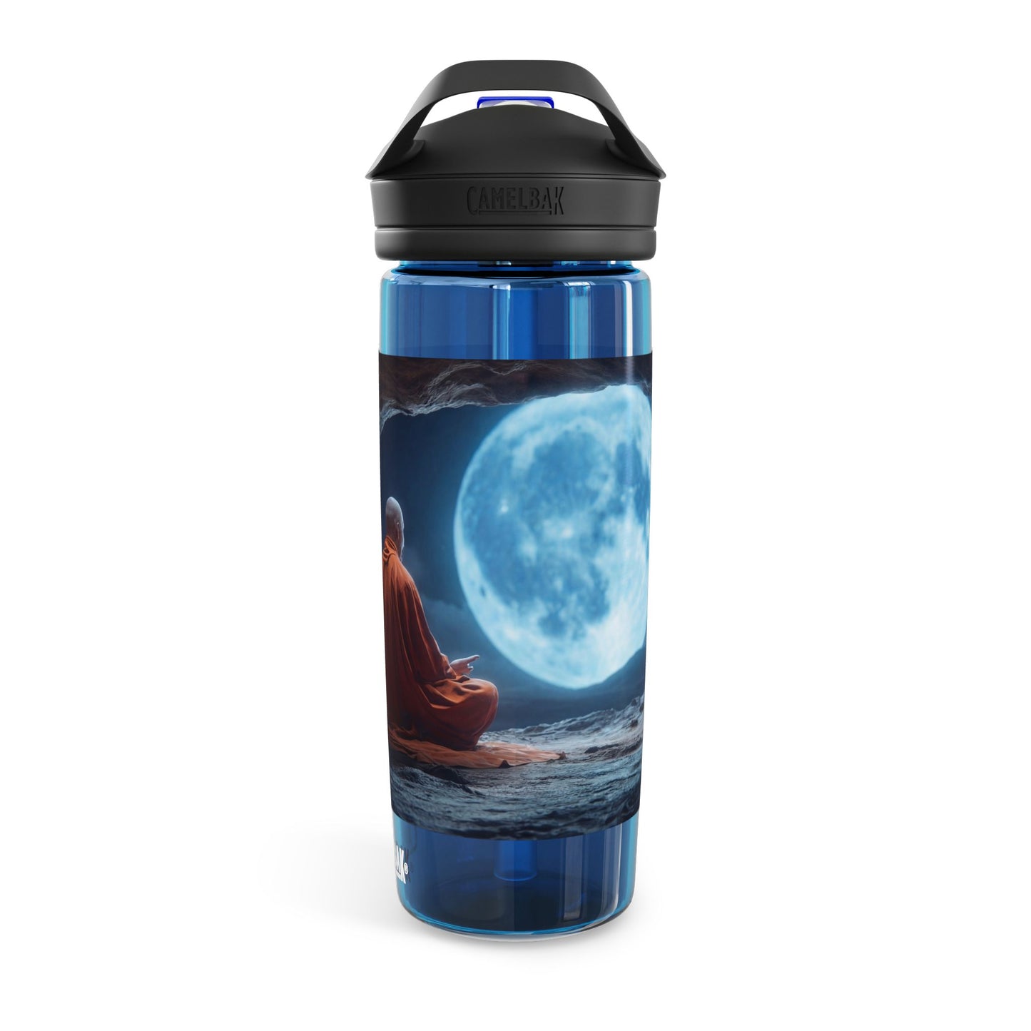 Moonlit Meditation Monk CamelBak Eddy® Water Bottle, 20oz\25oz – Stillness Under the Celestial Eye
