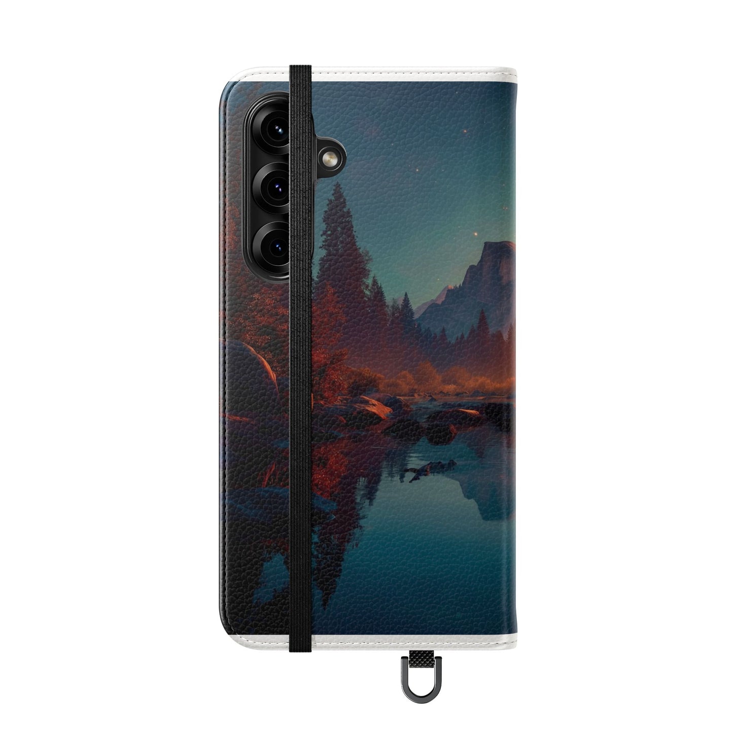 Starlit Valley Flip Cases – Twilight River and Half Dome Reflections