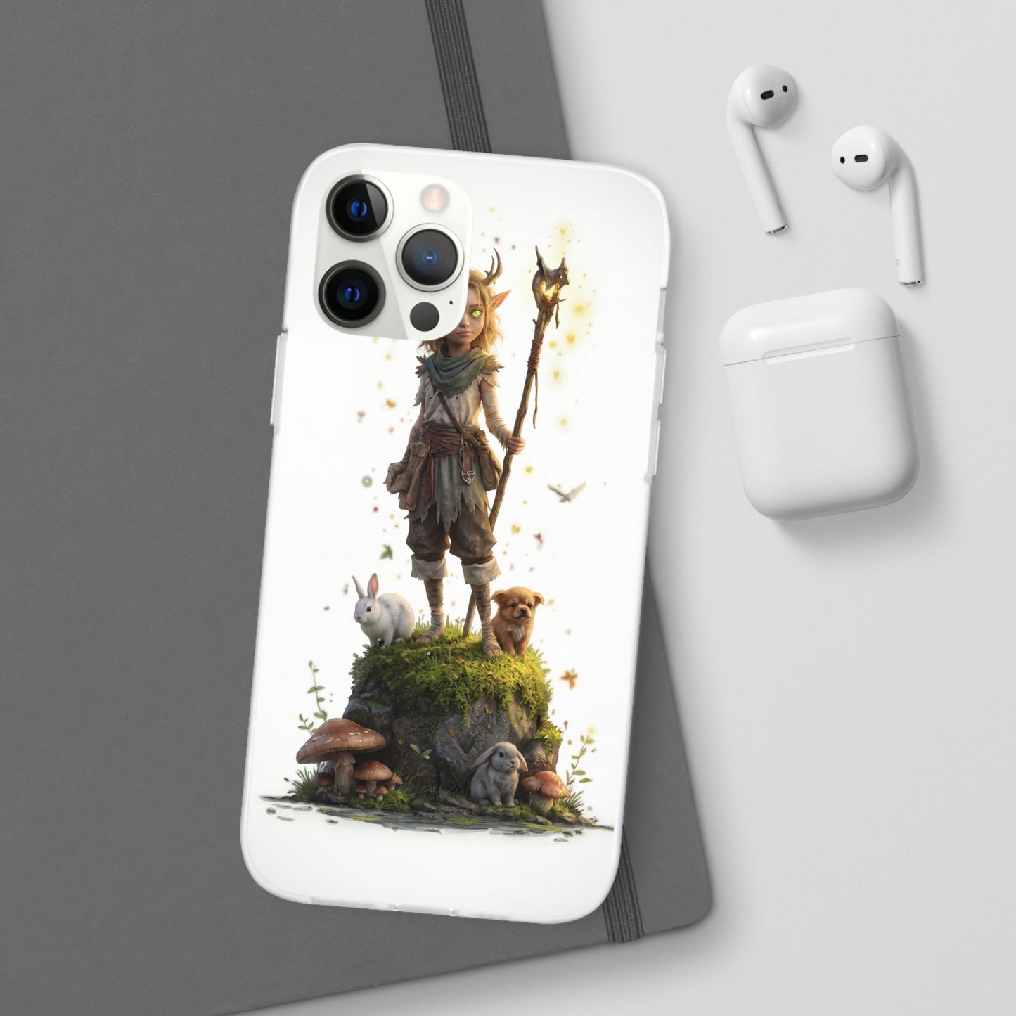 Forest Sentinel Flexi Cases – Luminescent Deerhorn Guardian