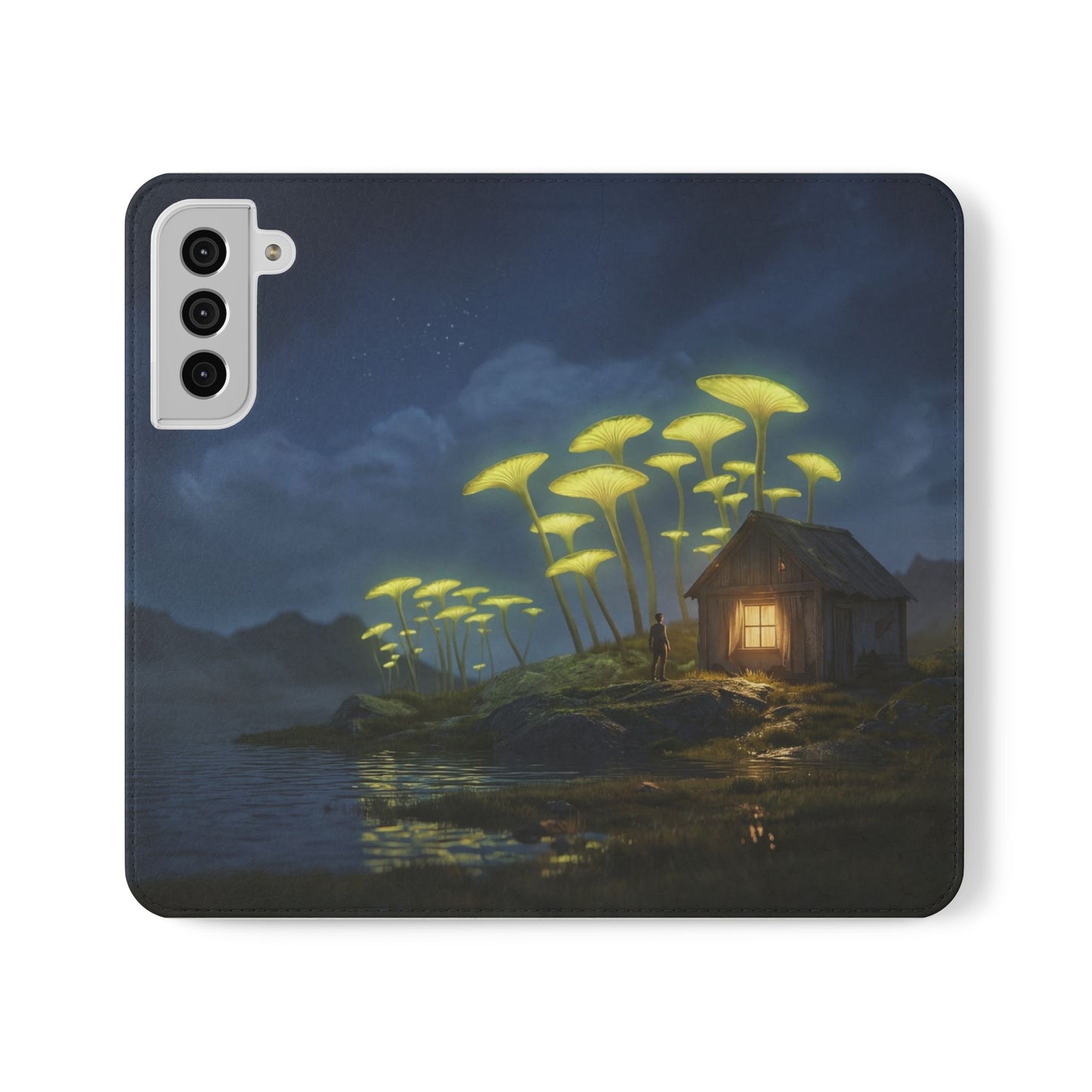 Glowing Mushroom Cottage Flip Cases – Whispering Grove Nightlight