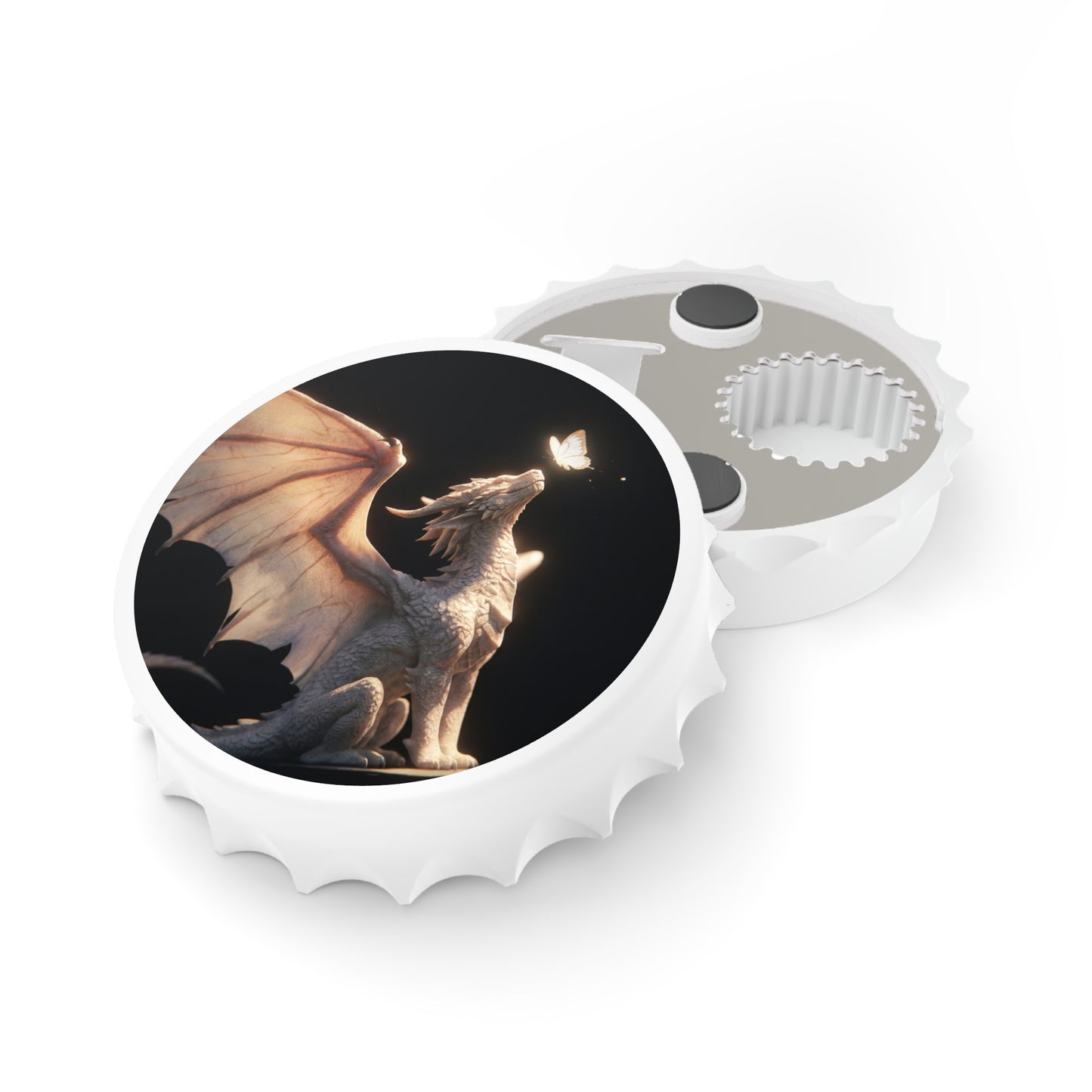 Whispering Dragon Bottle Opener – Golden Butterfly Moment