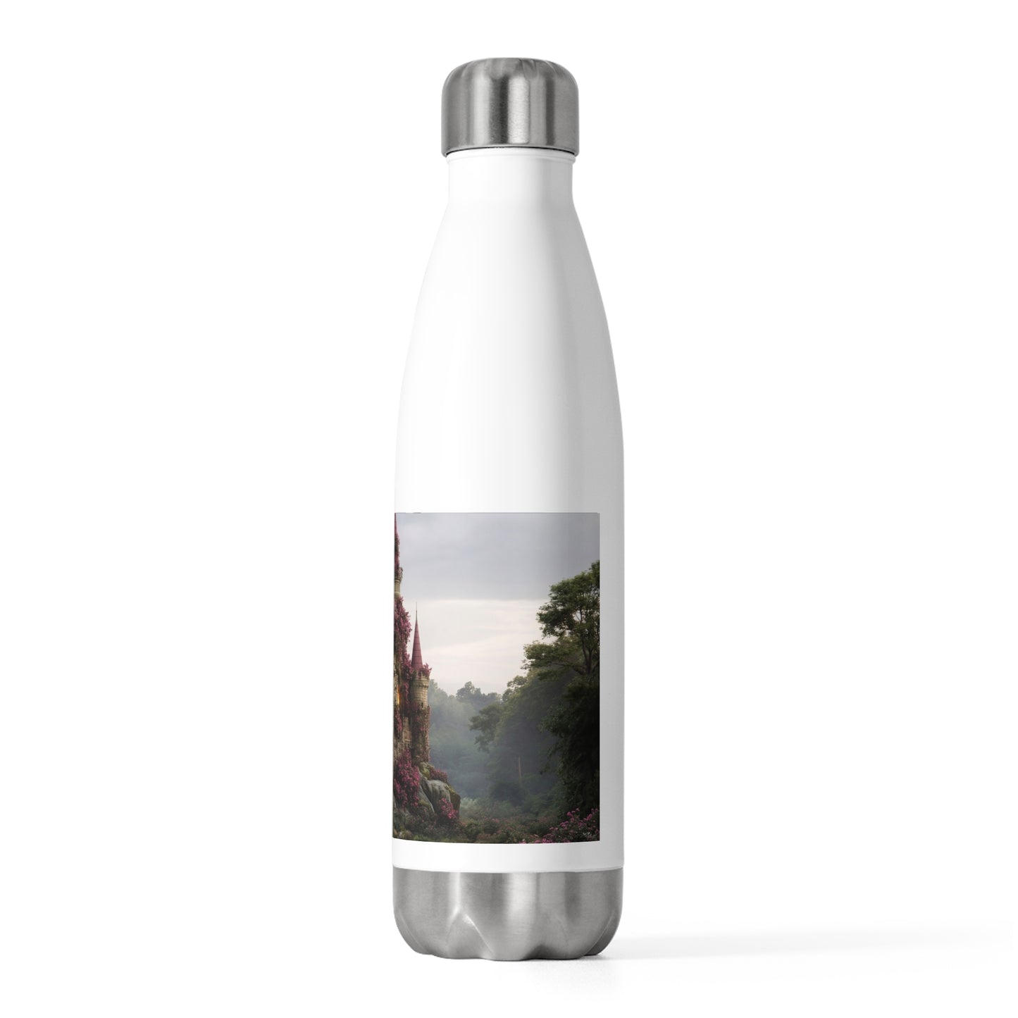 Rose-Clad Castle 20oz Insulated Bottle – Whispers of the Forgotten Keep