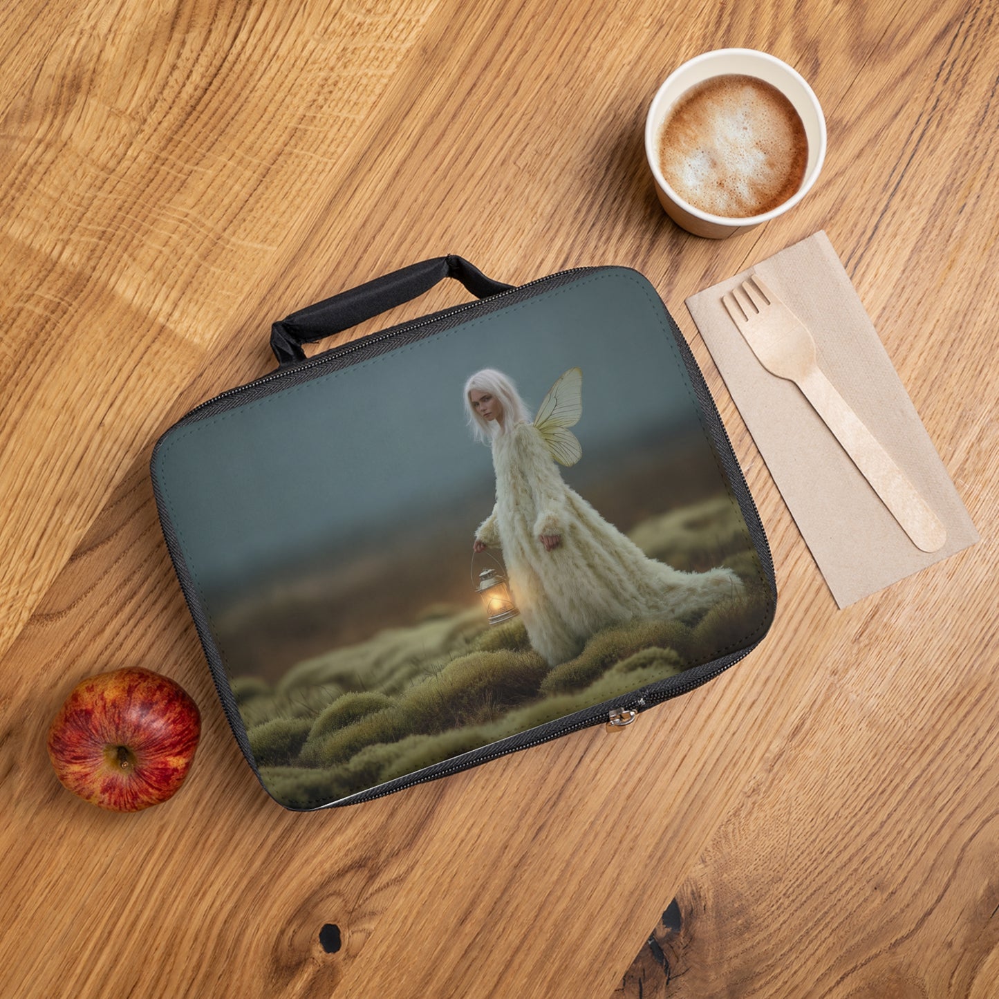 Luminescent Fairy with Lantern Lunch Bag – Keeper of the Mossy Glade