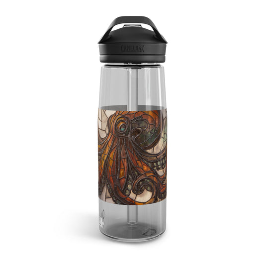 Stained Glass Octopus CamelBak Eddy® Water Bottle, 20oz\25oz – Amber Depths & Copper Currents