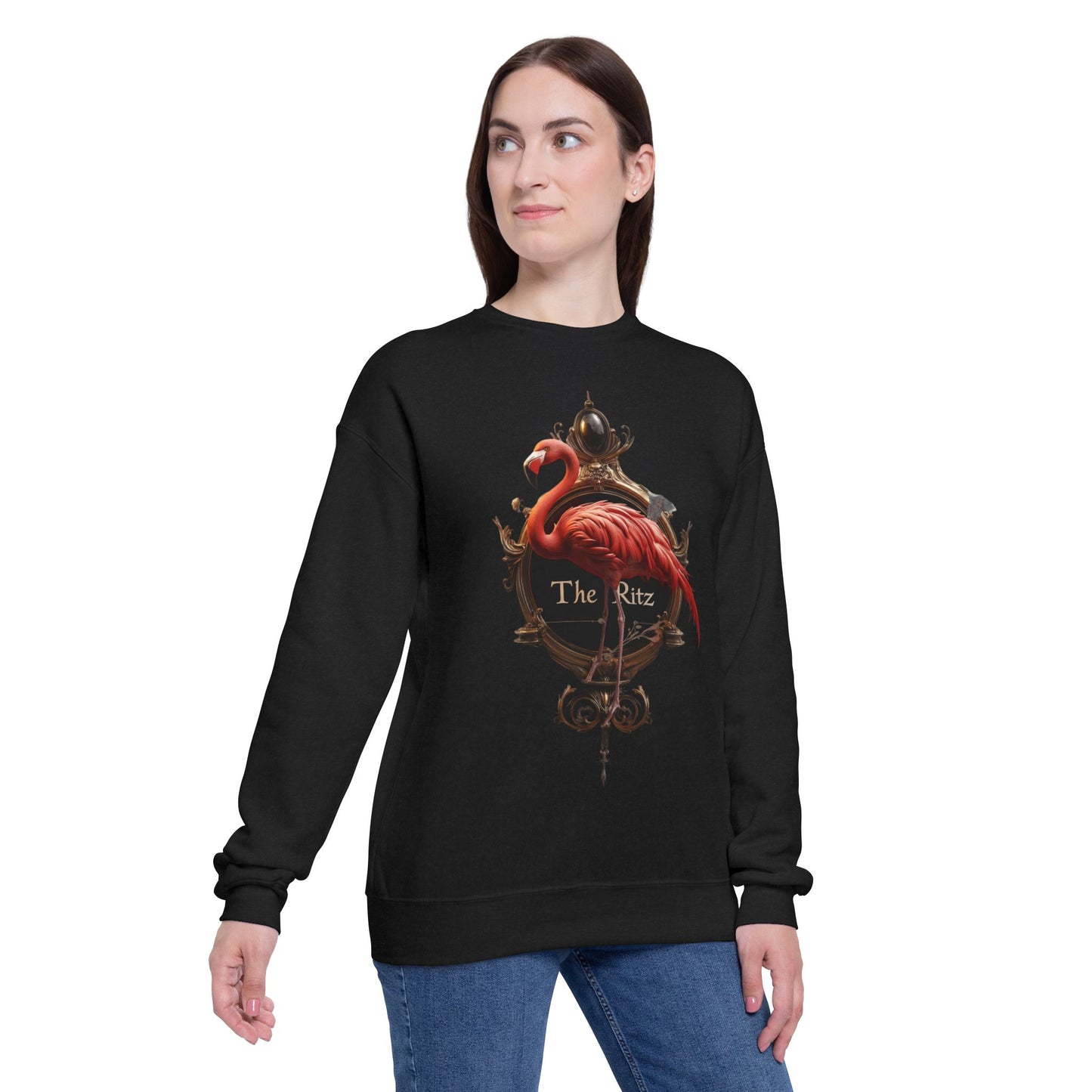 Flamingo Clock The Ritz – Ornate Brass Timepiece Sweatshirt