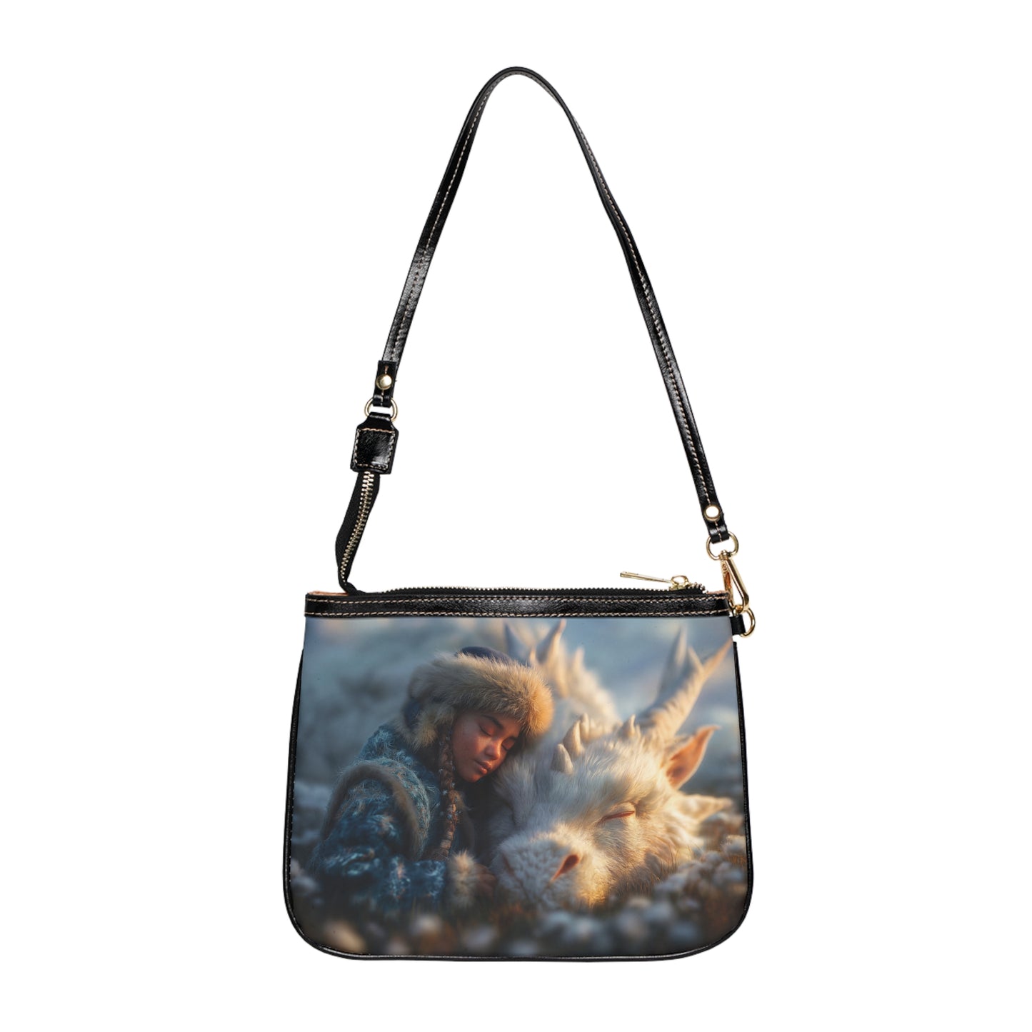 Snowdrift Sentinel Small Shoulder Bag – Whispering Winter Companionship