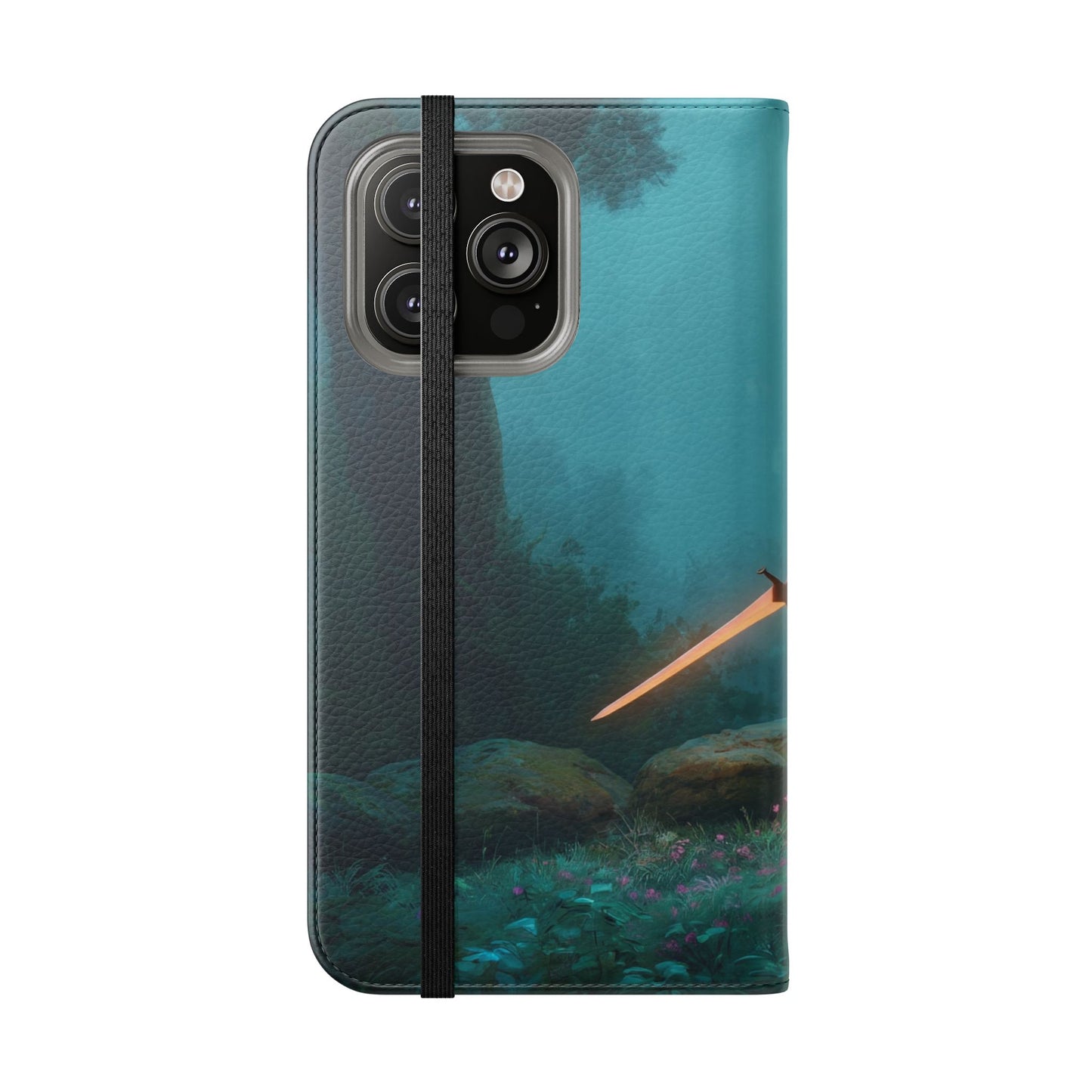 Forest Guardian Flip Cases – Elven Sentinel with Glowing Blade
