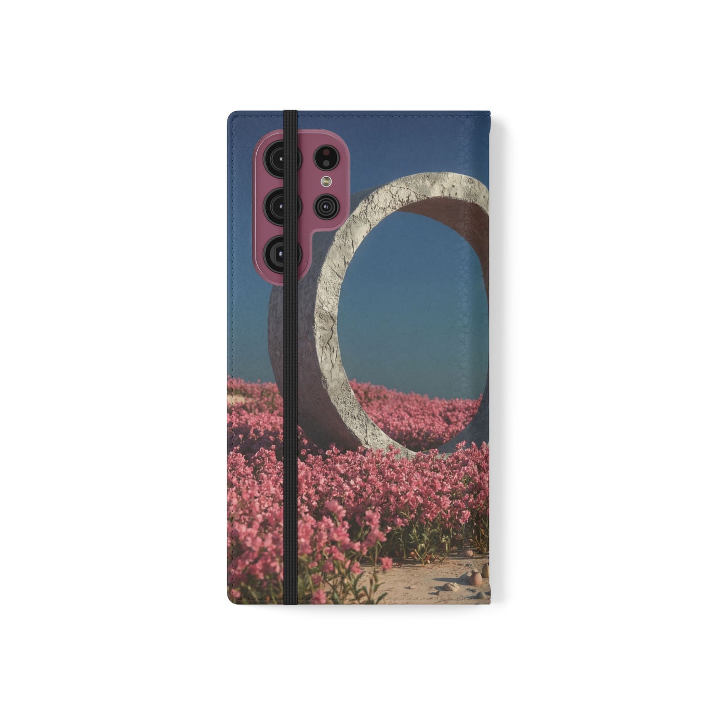 Stone Circle Flip Cases – Pink Flower Field Monument