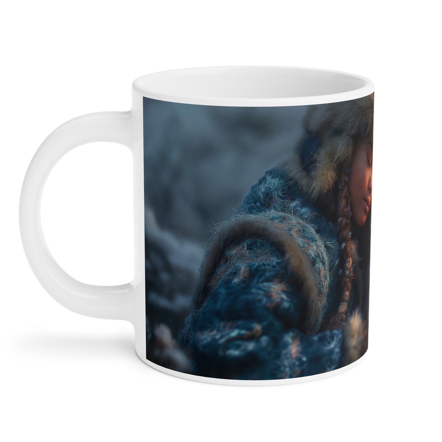 Snowbound Sentinel Ceramic Mugs (11oz\15oz\20oz) – Warmth of Winter’s Quiet Pact