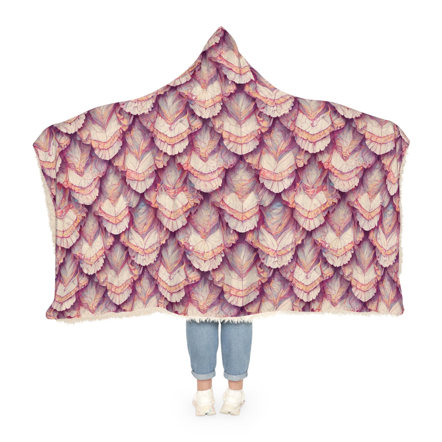 an abstract continuous seamless pattern fairycore ruffles - Snuggle Blanket