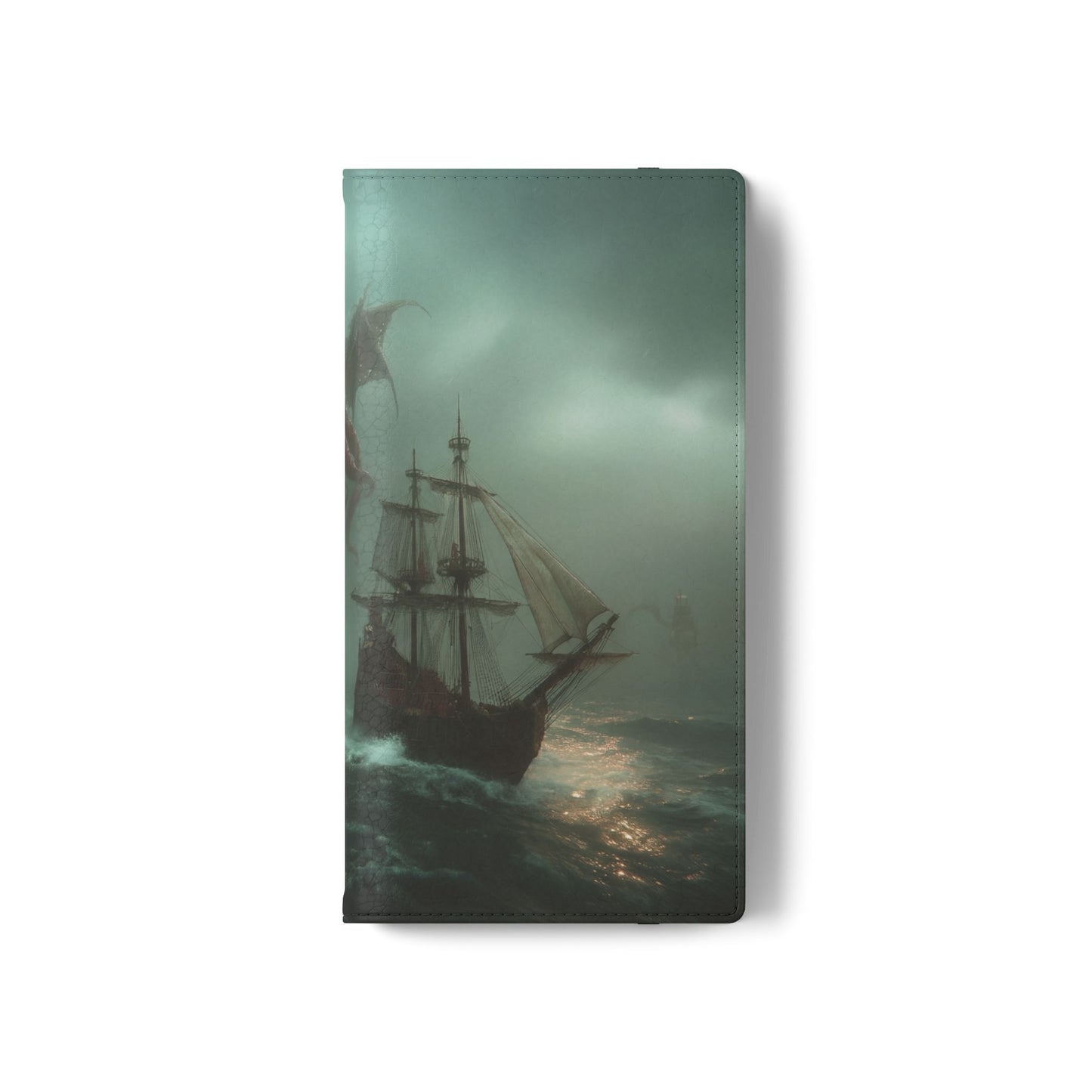 Leviathan Dragon Flip Cases – Crimson Sentinel at Sea