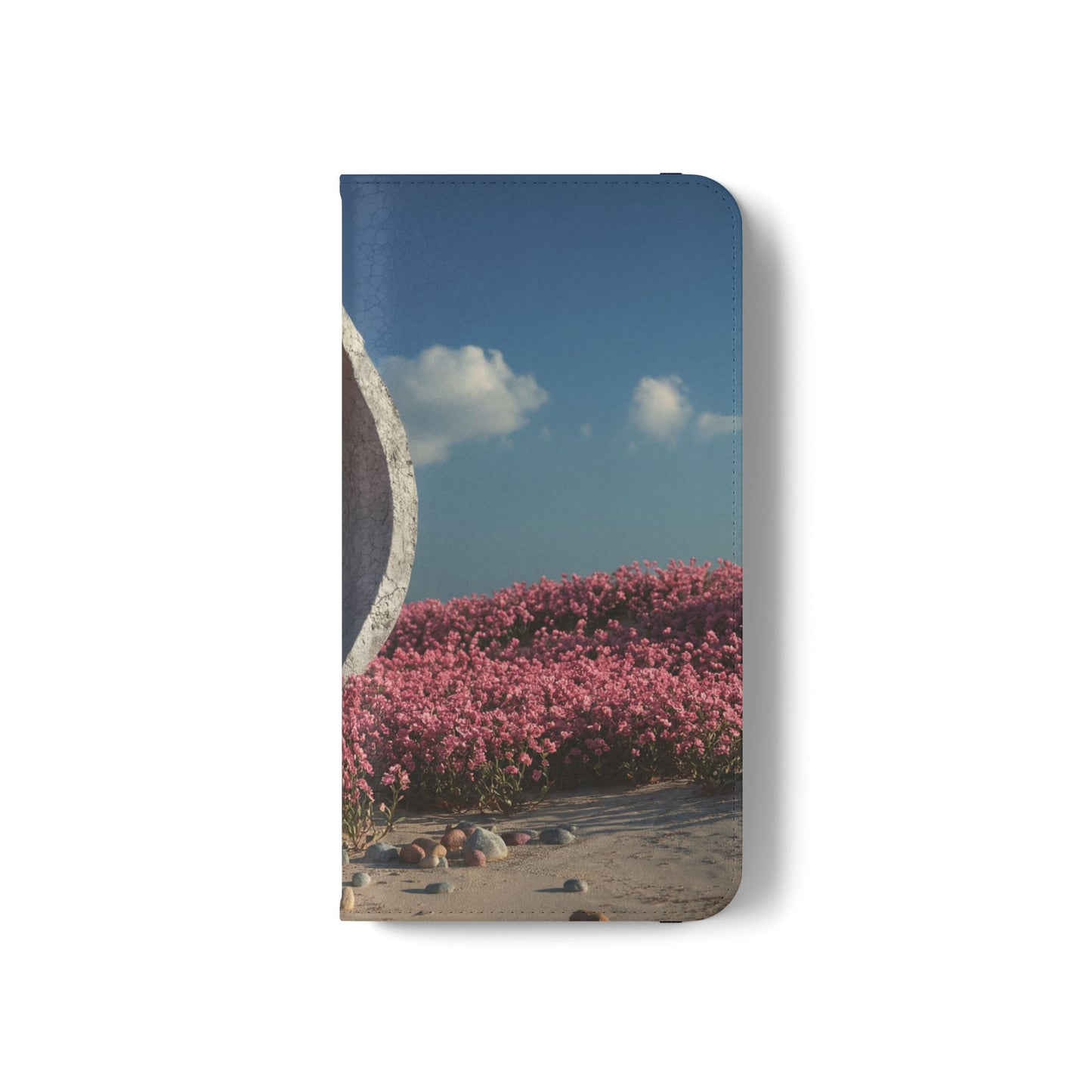 Stone Circle Flip Cases – Pink Flower Field Monument