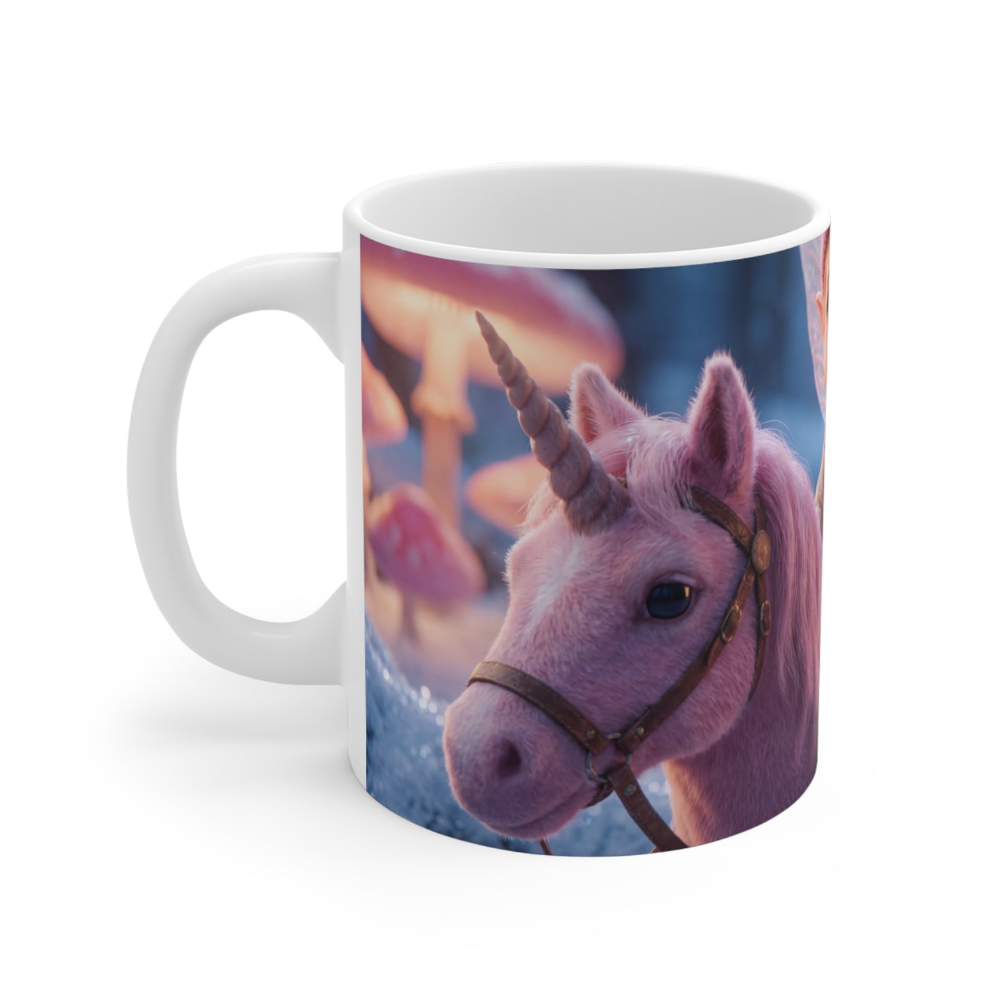 Snow Unicorn Rider Ceramic Mugs (11oz\15oz\20oz) – Winter Faerie’s Quiet Ride