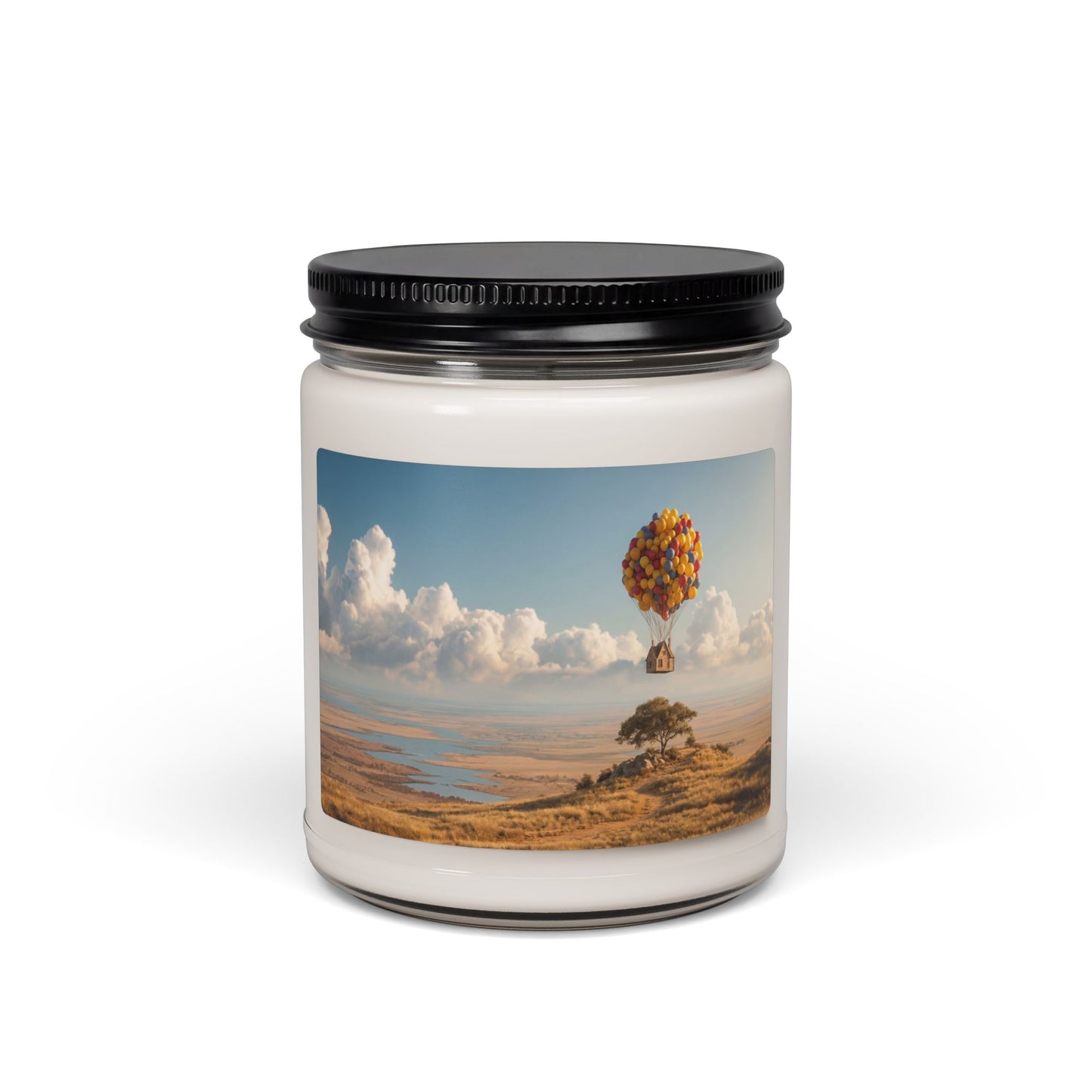 House of Balloons Scented Soy Candle, 9oz – Floating Home Over Golden Plains