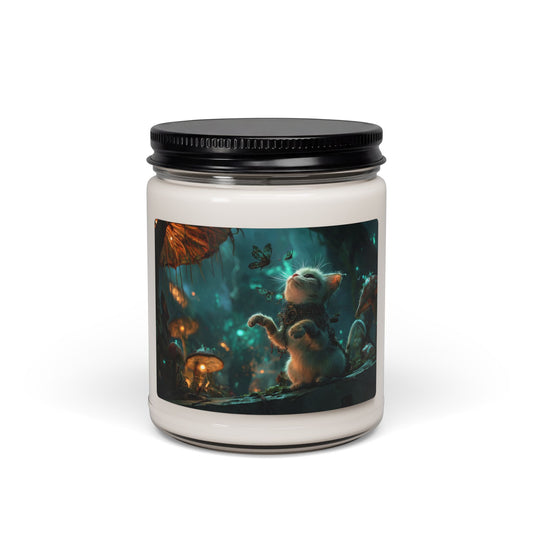 Whispering Forest Kitten Scented Soy Candle, 9oz – Twilight Glade Whispers