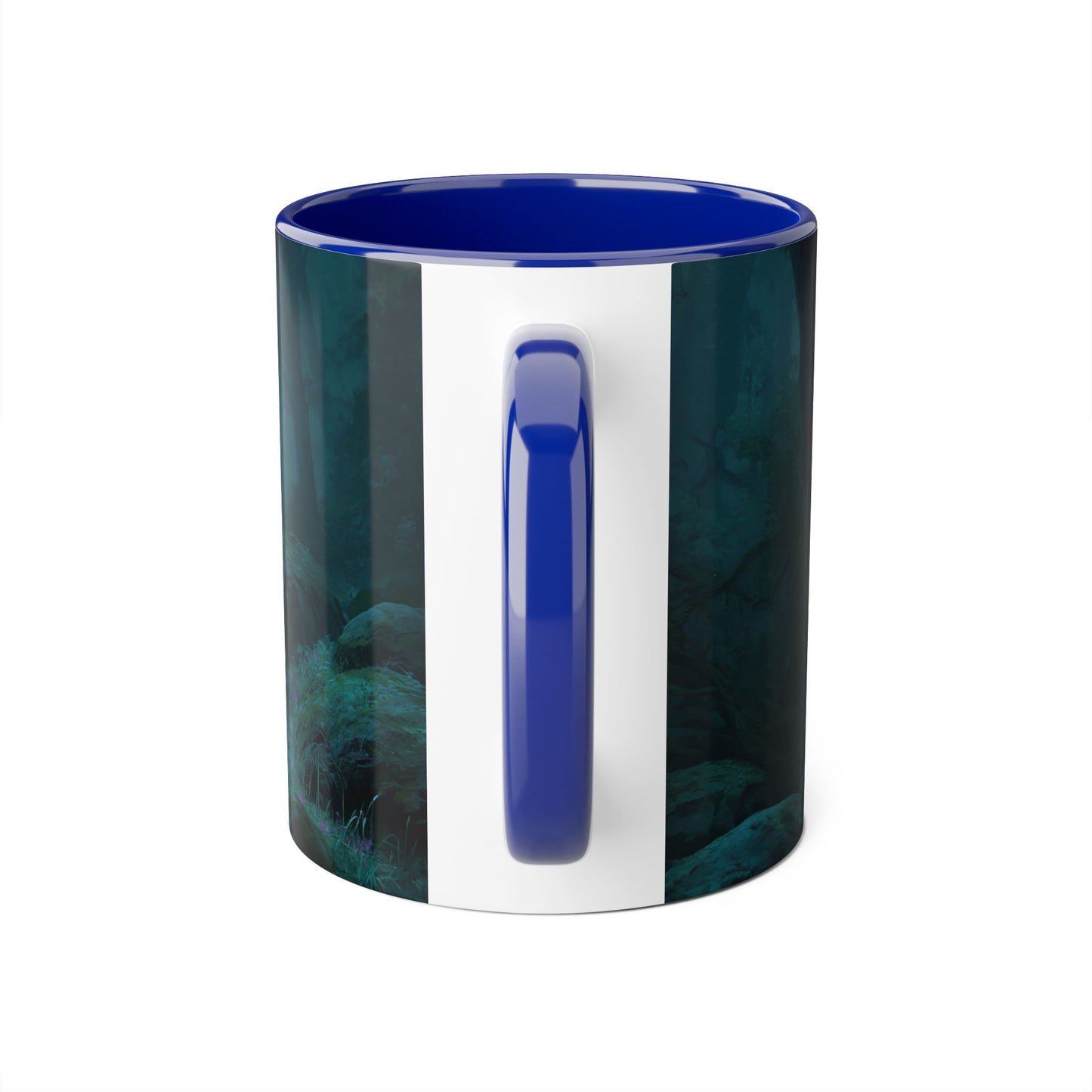 Forest Sentinel Accent Mugs, 11oz – Glowing Blade Guardian