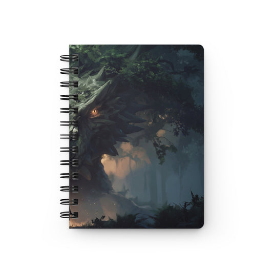 Ancient Forest Dragon Spiral Bound Journal – Whispers of the Moss-Covered Sentinel