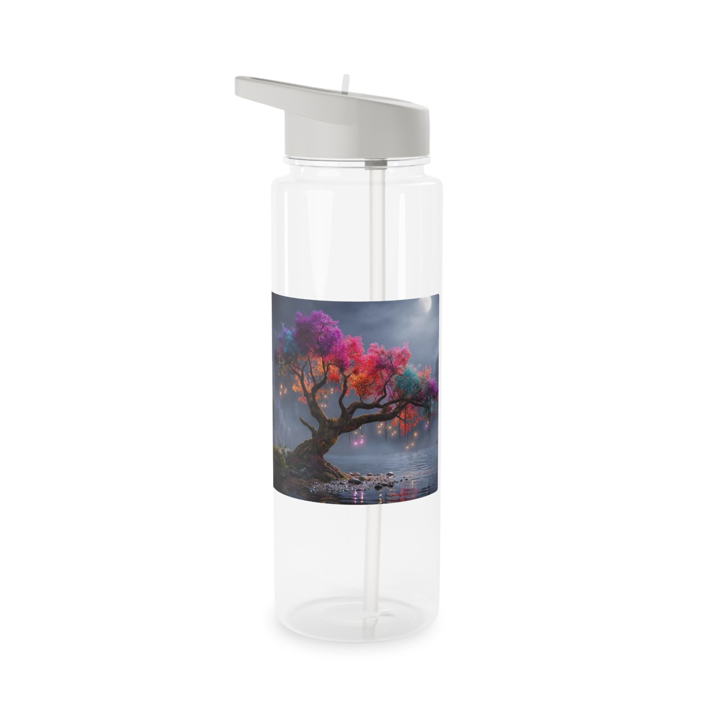 Prism-Leaf Titan Tritan Water Bottle – Radiant Canopy Nightlight