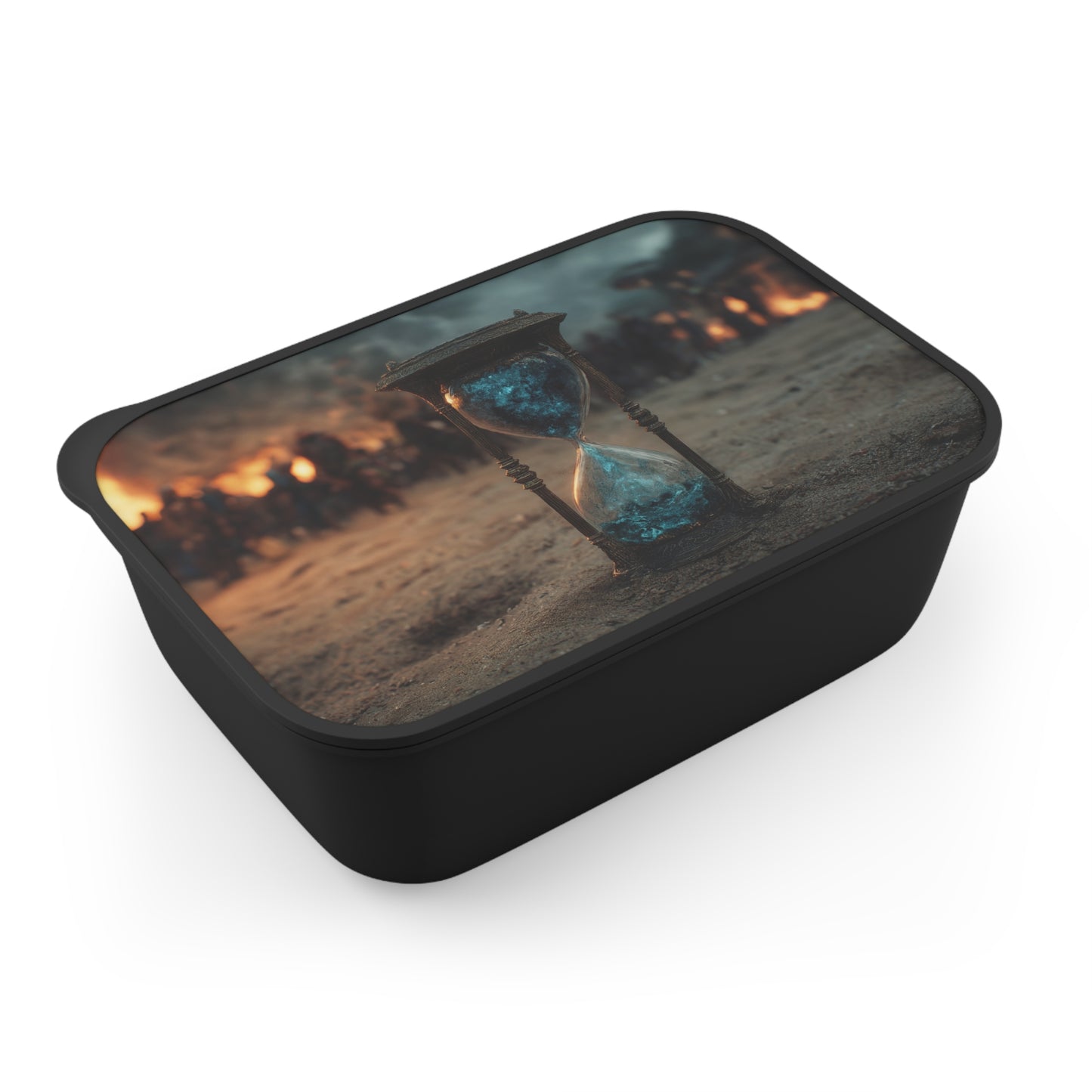 Battlefield Hourglass PLA Bento Box with Band and Utensils – Sands of Final Dawn
