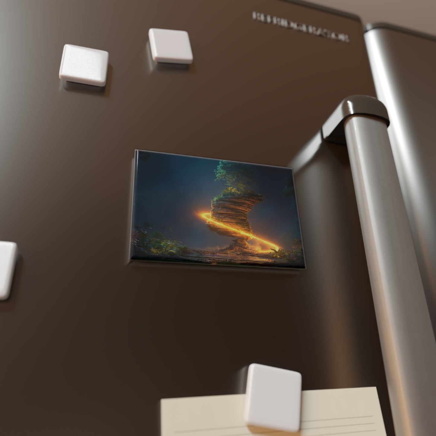 Floating Island Tree Magnet – Luminous Jungle Portal