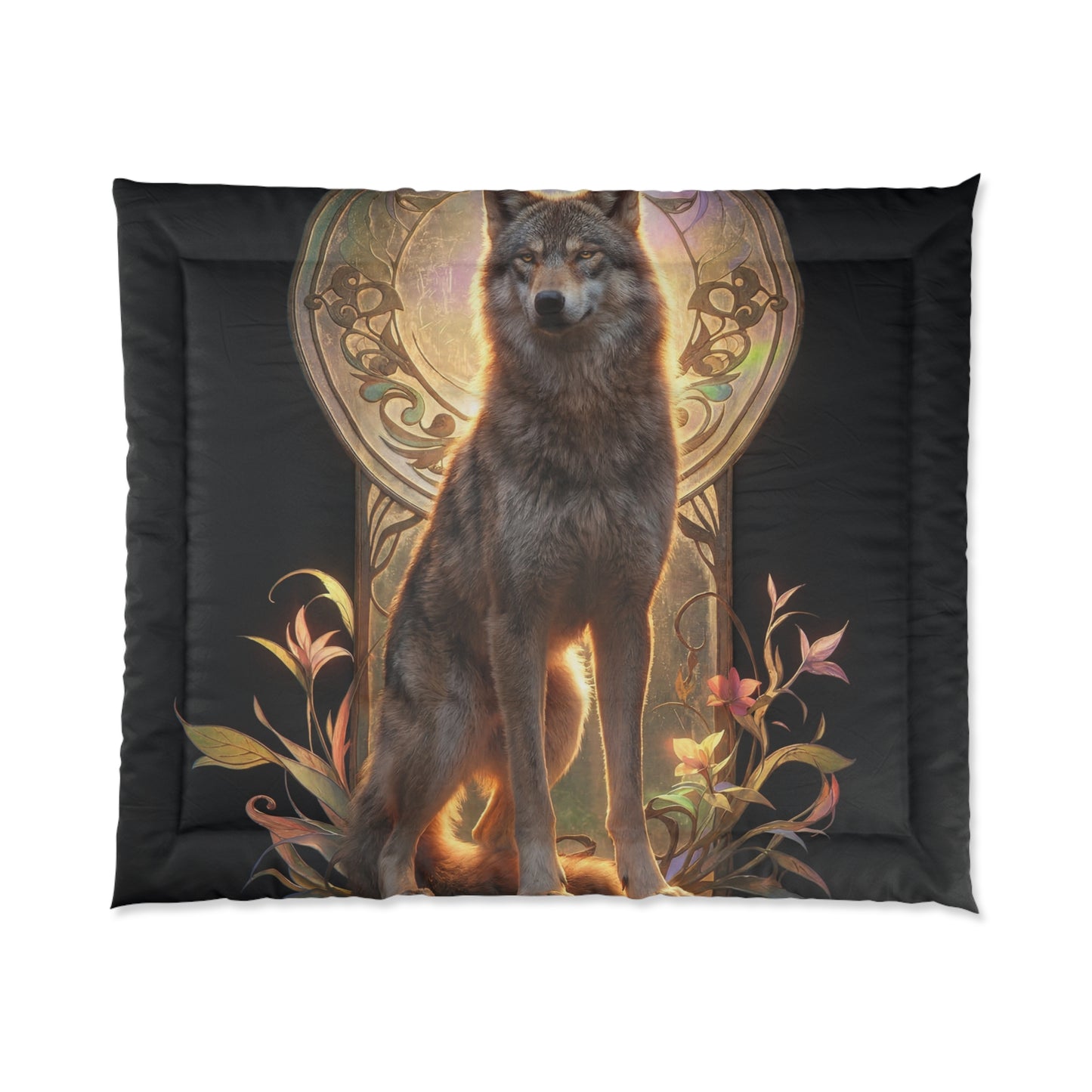 Regal Wolf Comforter – Throne of Illuminated Twilight