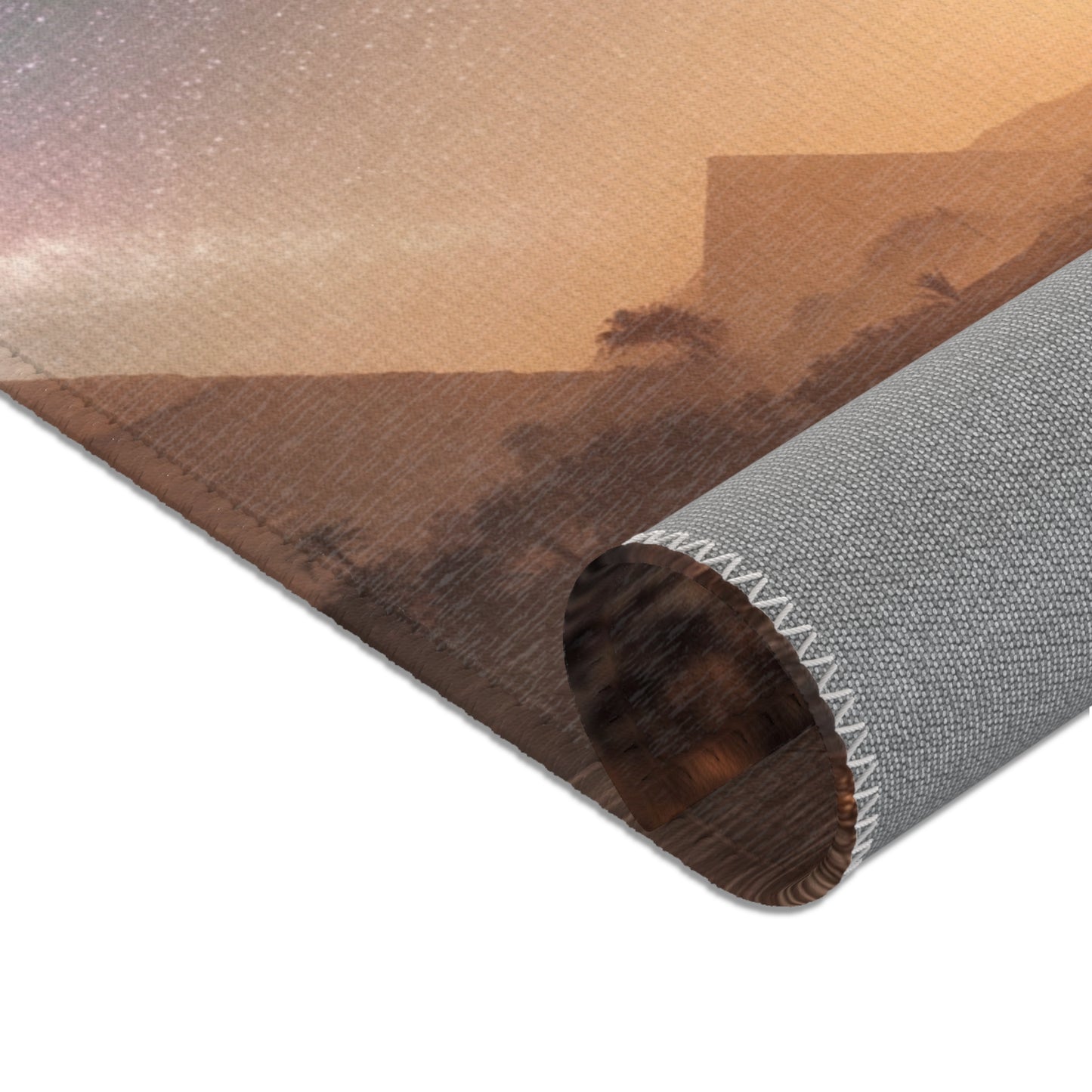 Starlit Pyramids Cat Rugs – Whispers of Ancient Sky