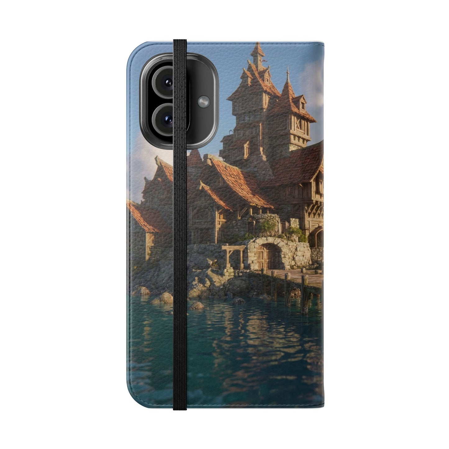 Cobblestone Harbor Flip Cases – Timber Town Seaside Walkway